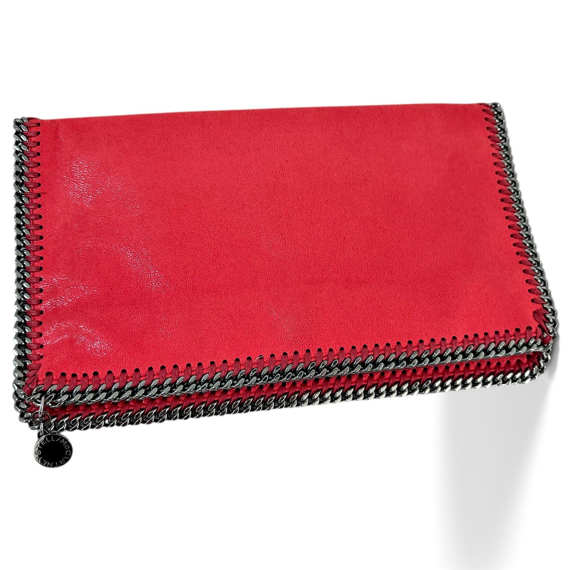 Falabella vegan leather clutch bag