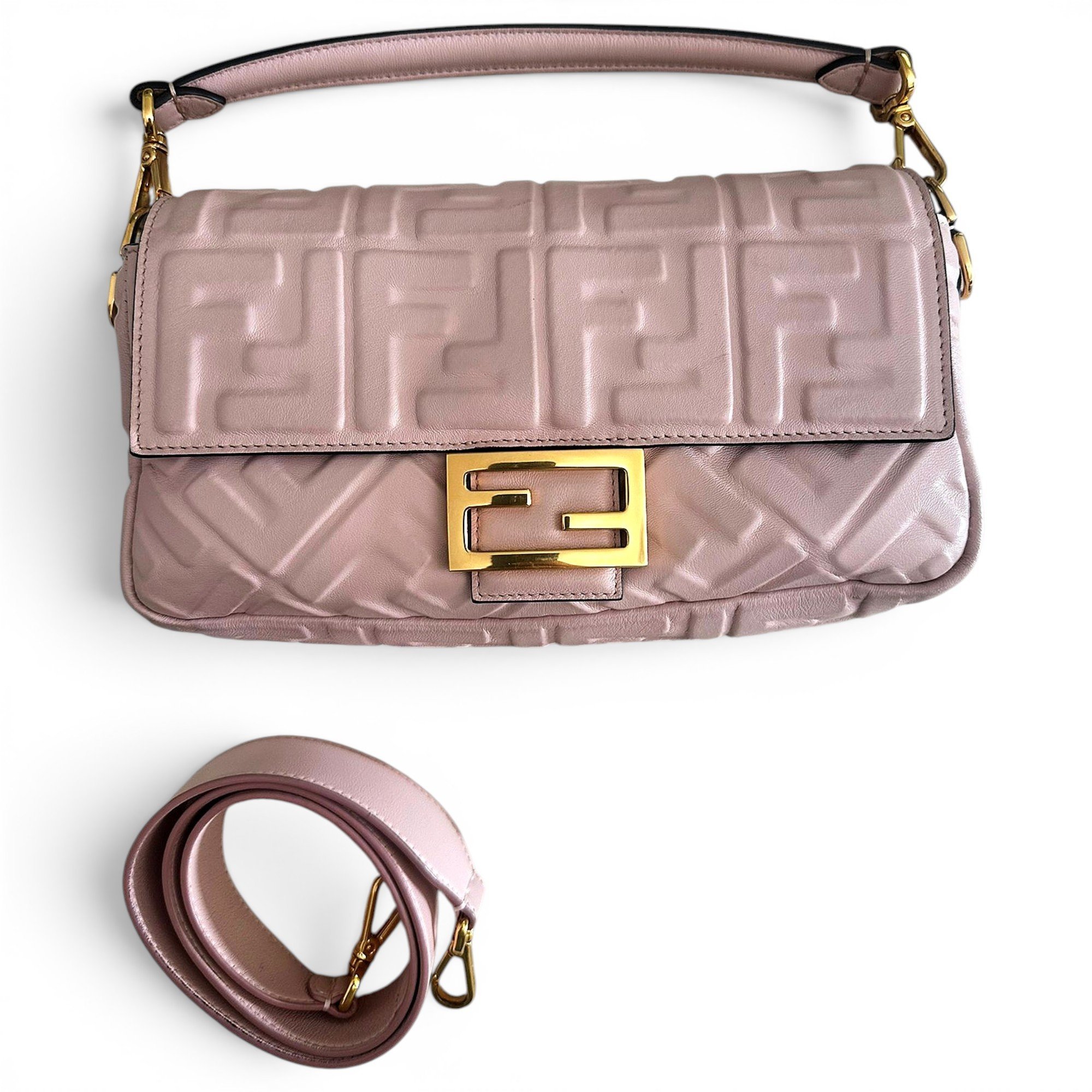 Baguette leather handbag