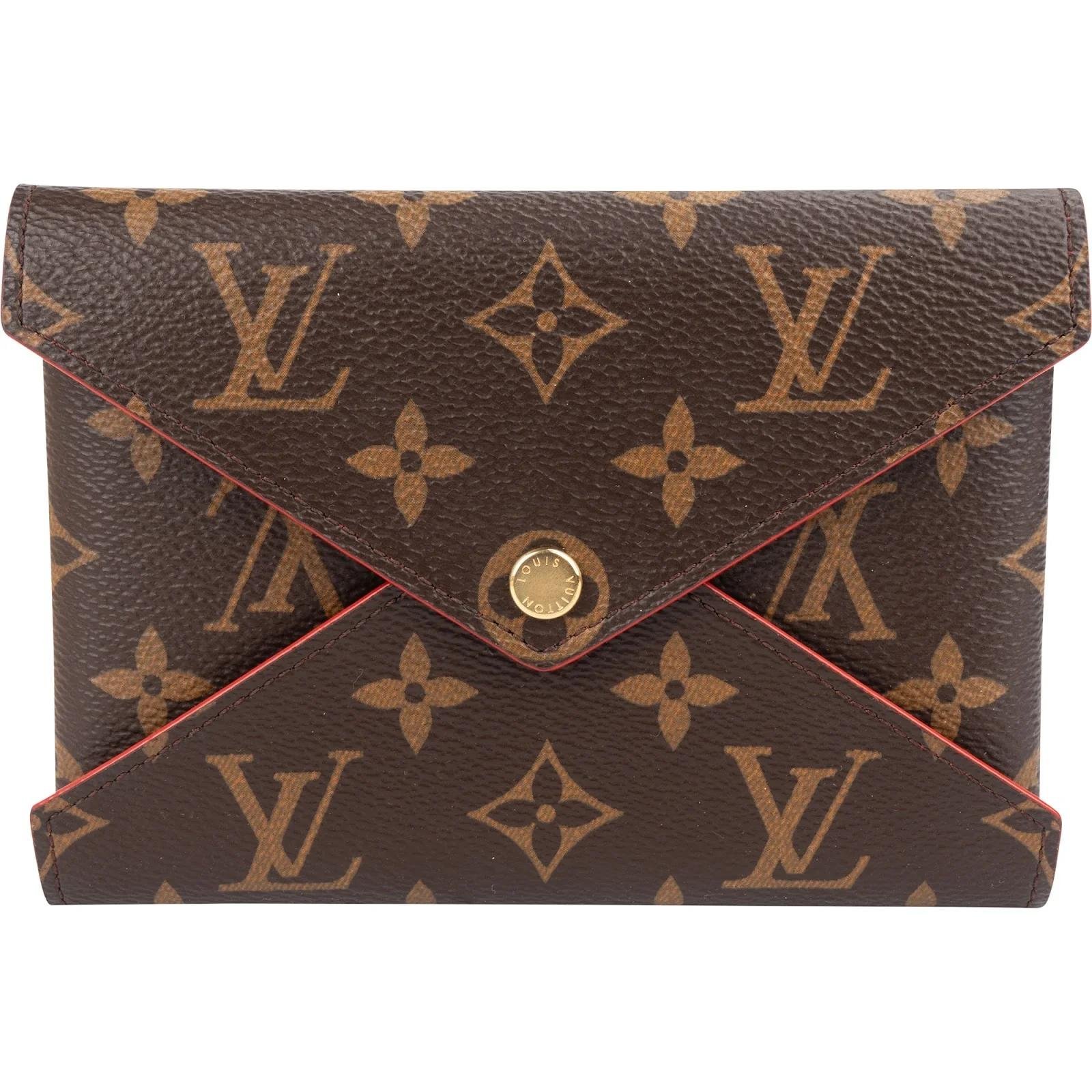 Kirigami leather clutch bag