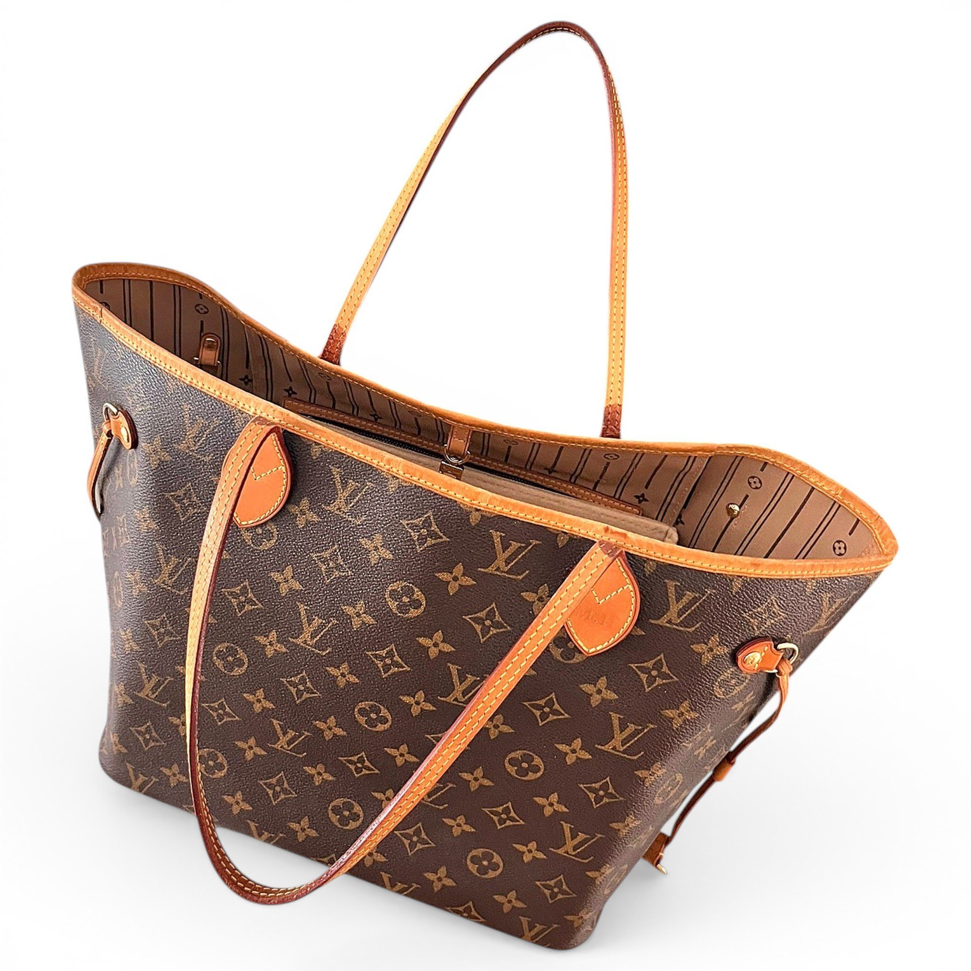 Louis Vuitton Neverfull leather handbag