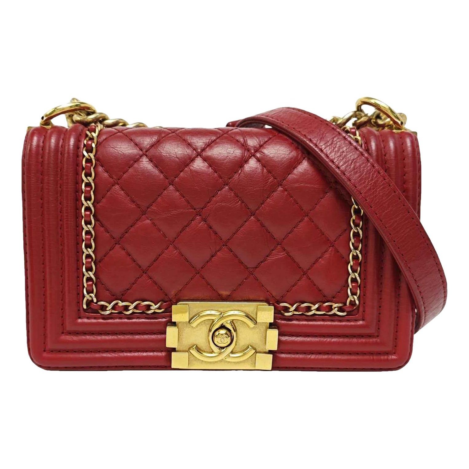 Boy leather crossbody bag