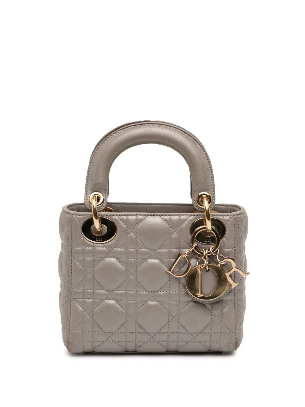 2016 Mini Lambskin Cannage Lady Dior satchel