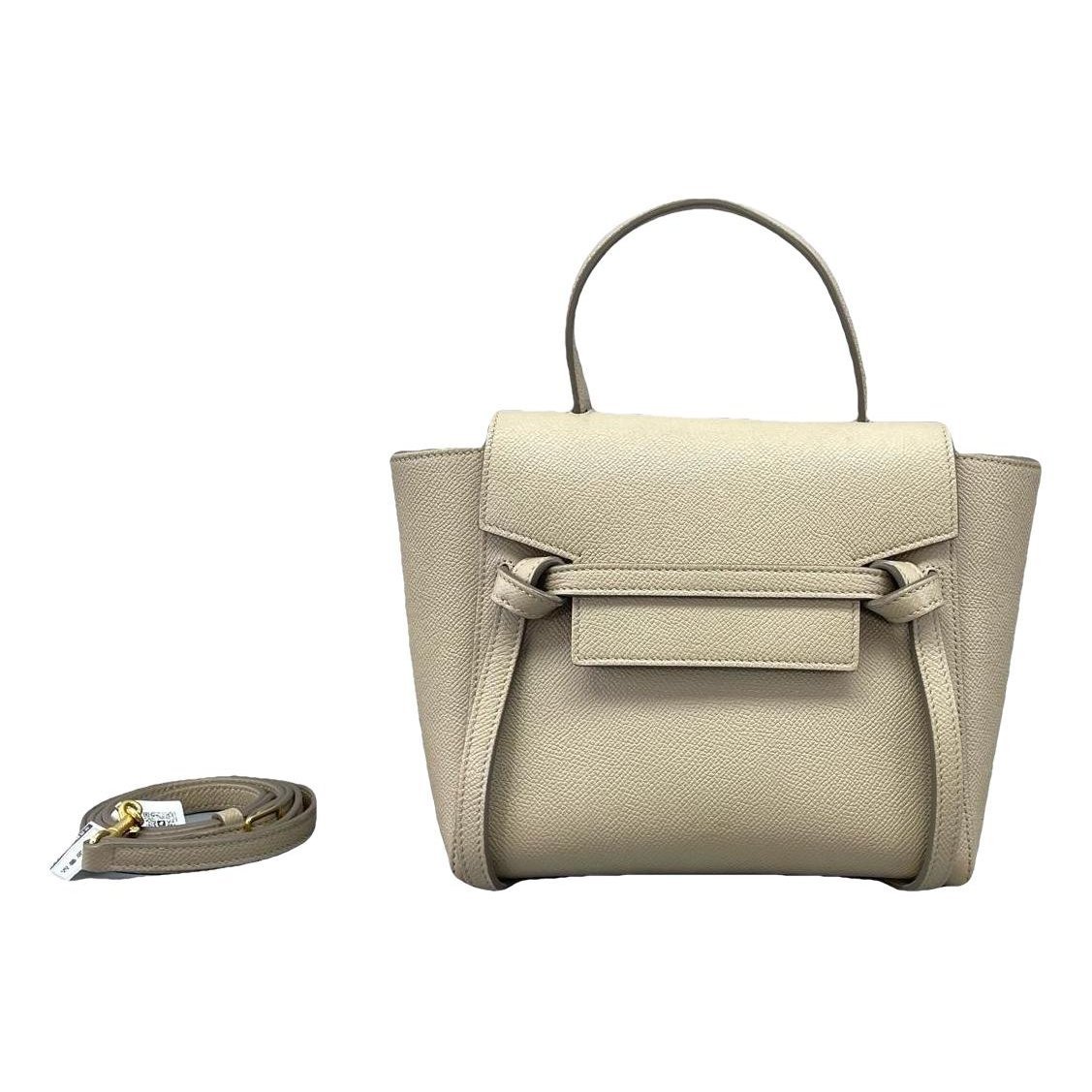 Belt leather handbag
