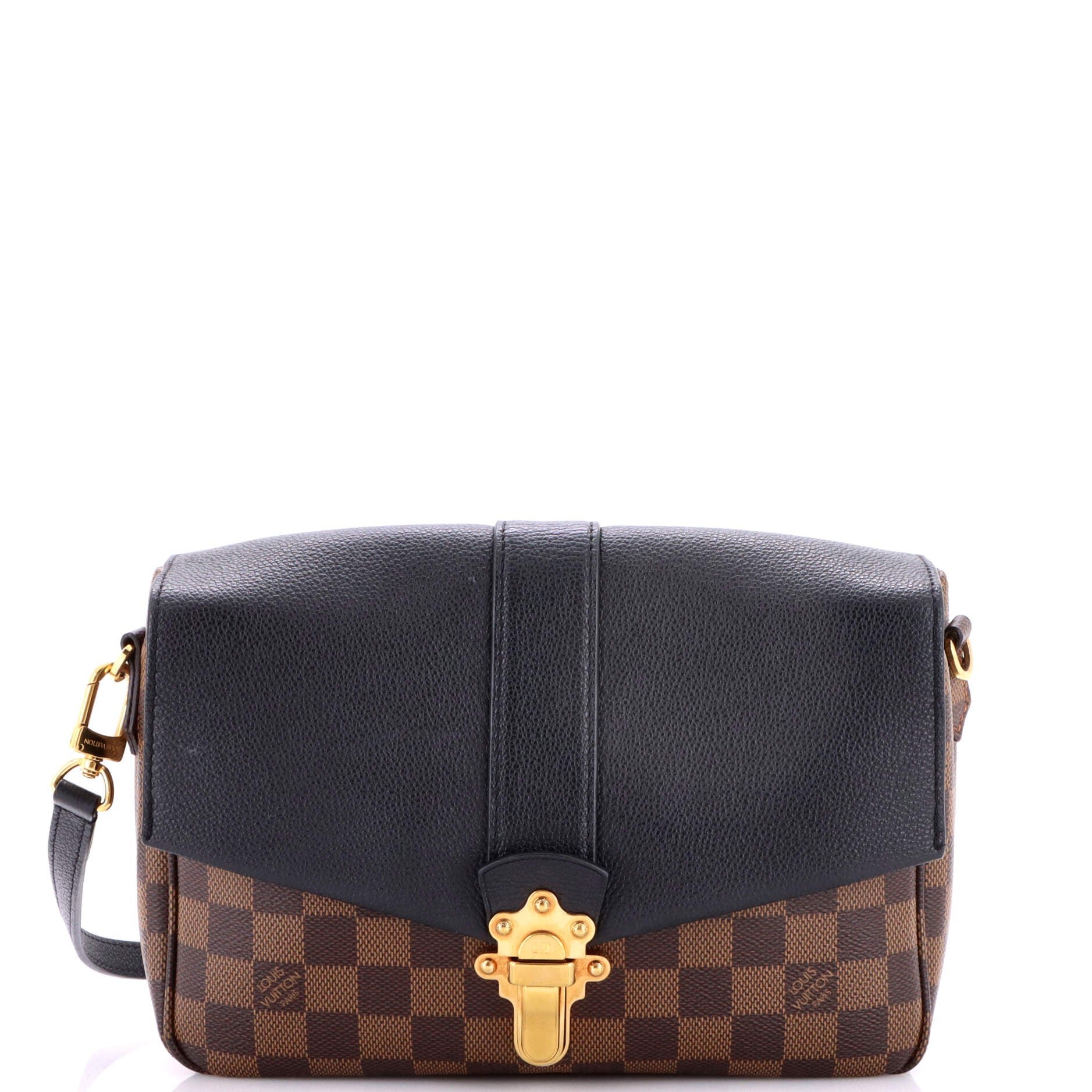 Clapton Handbag Damier and Leather PM