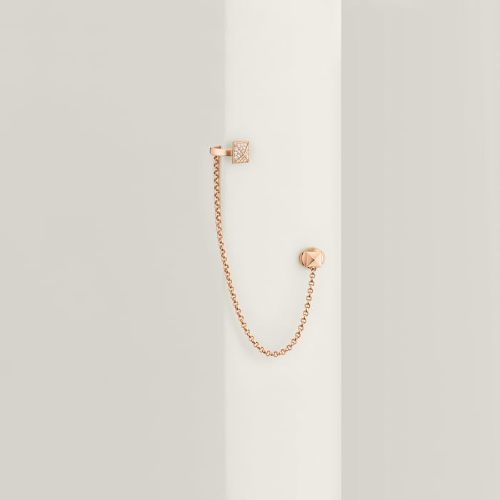 Sans Coloris Hermès Clou d'H Right Single Ear Climber Earring