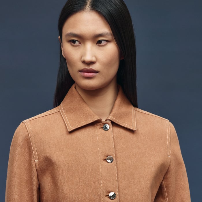 Marron Alezan Denim Equestrian Jacket