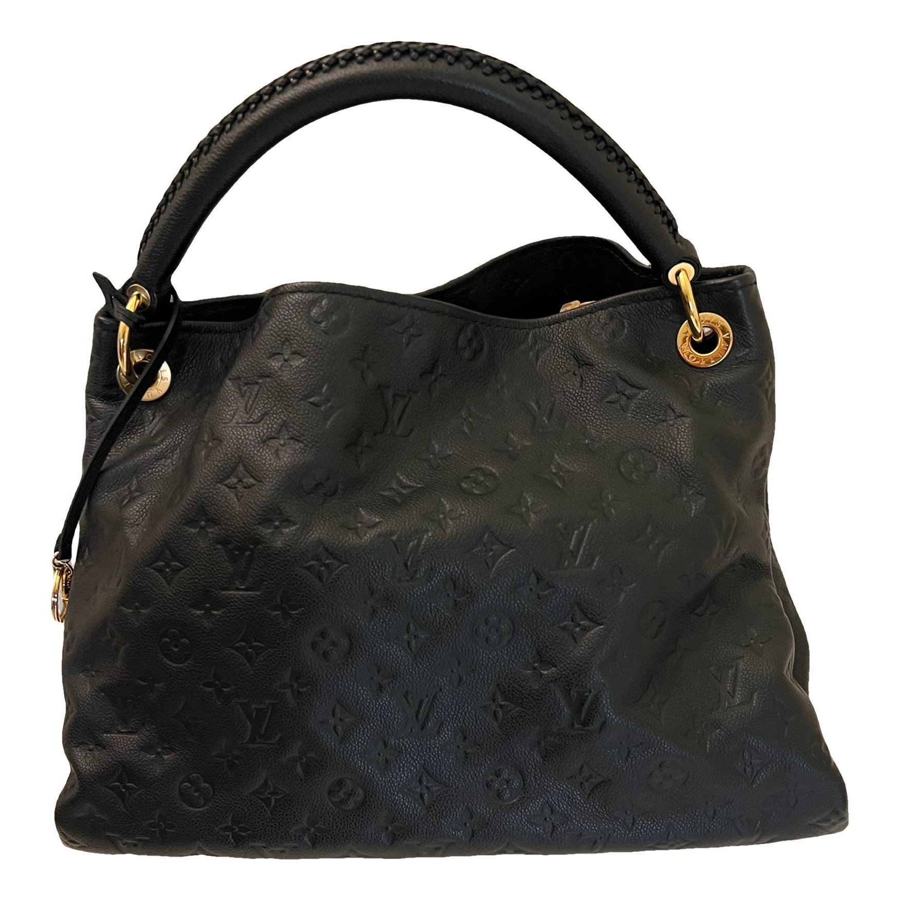 Artsy leather handbag