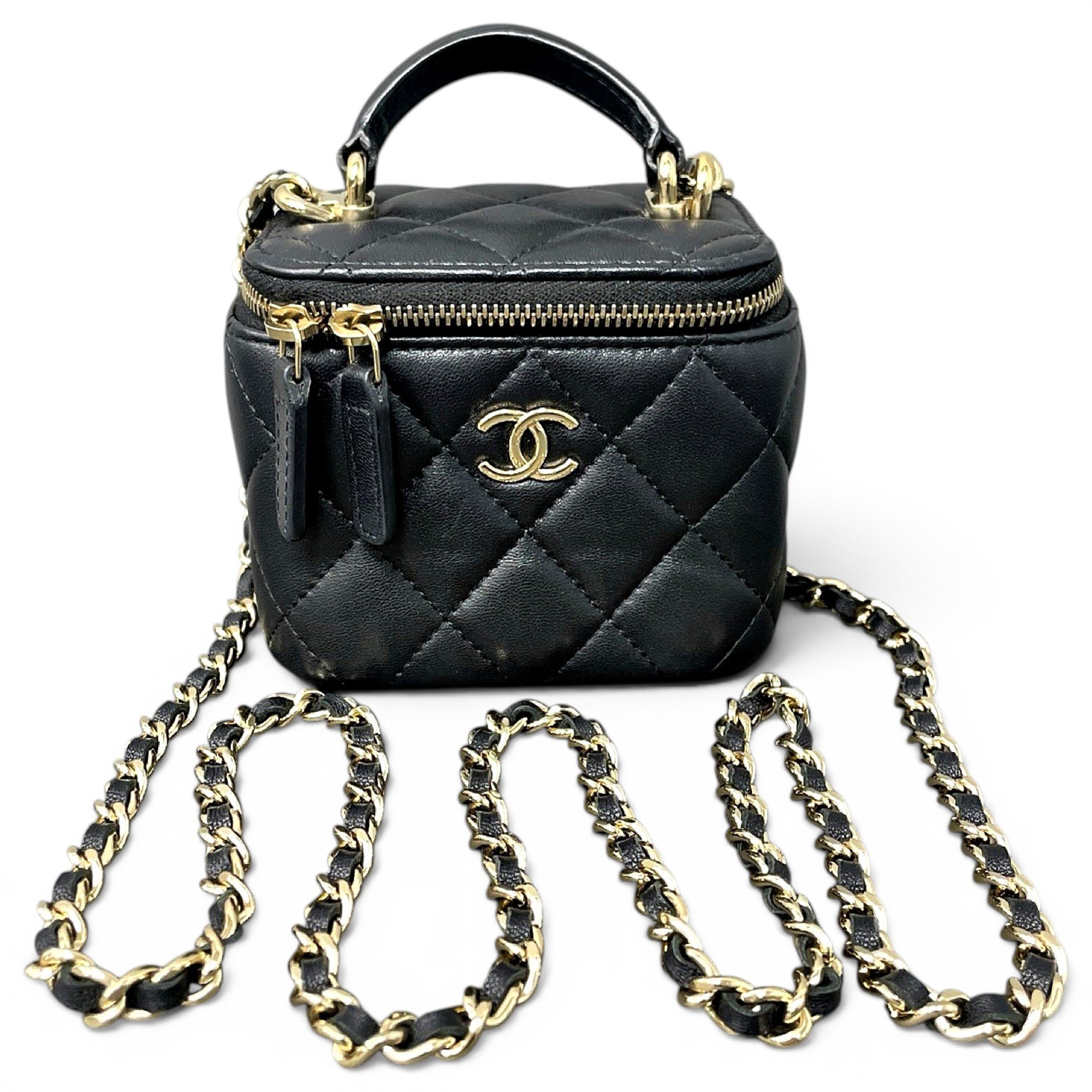 Vanity leather mini bag