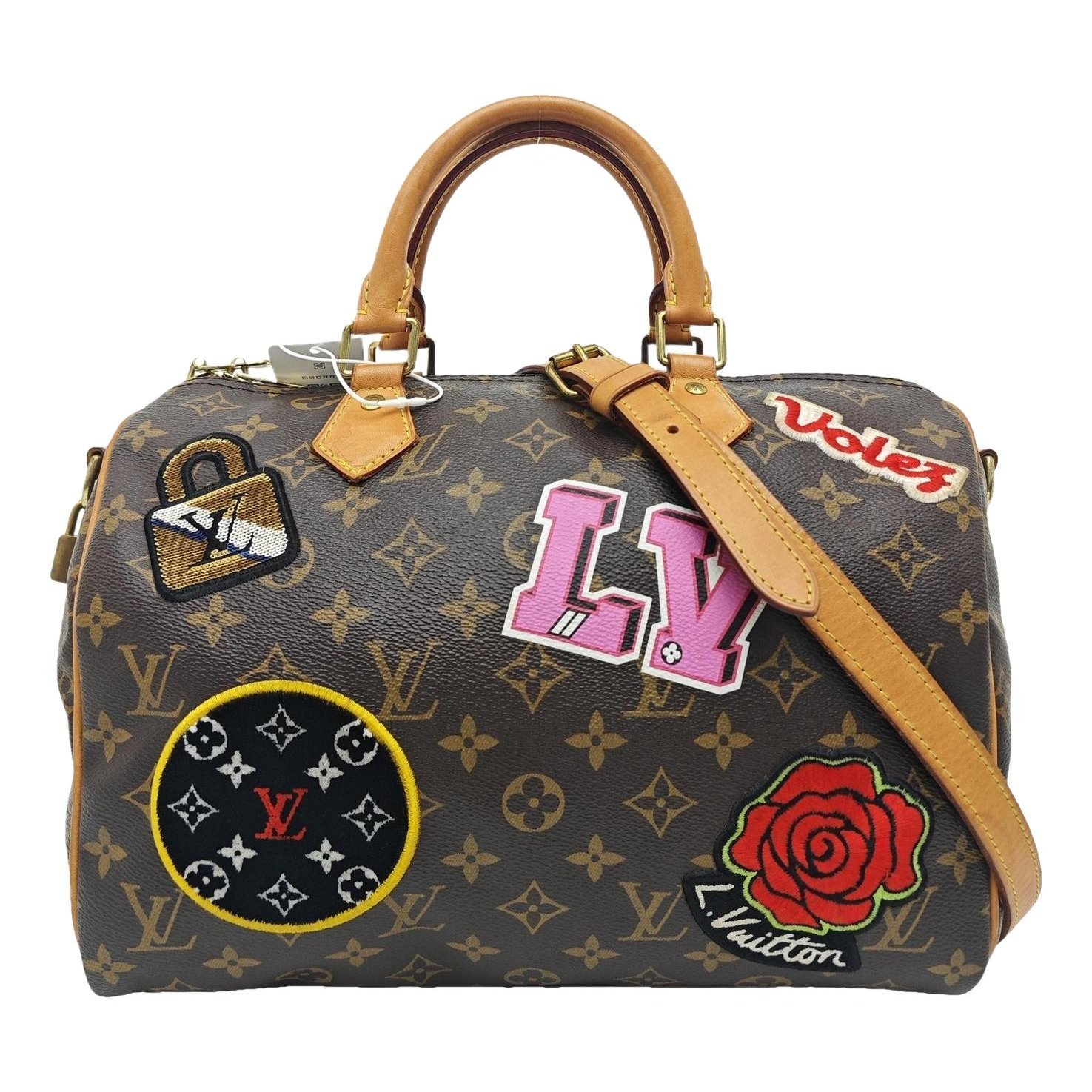 Nano Speedy / Mini HL leather handbag