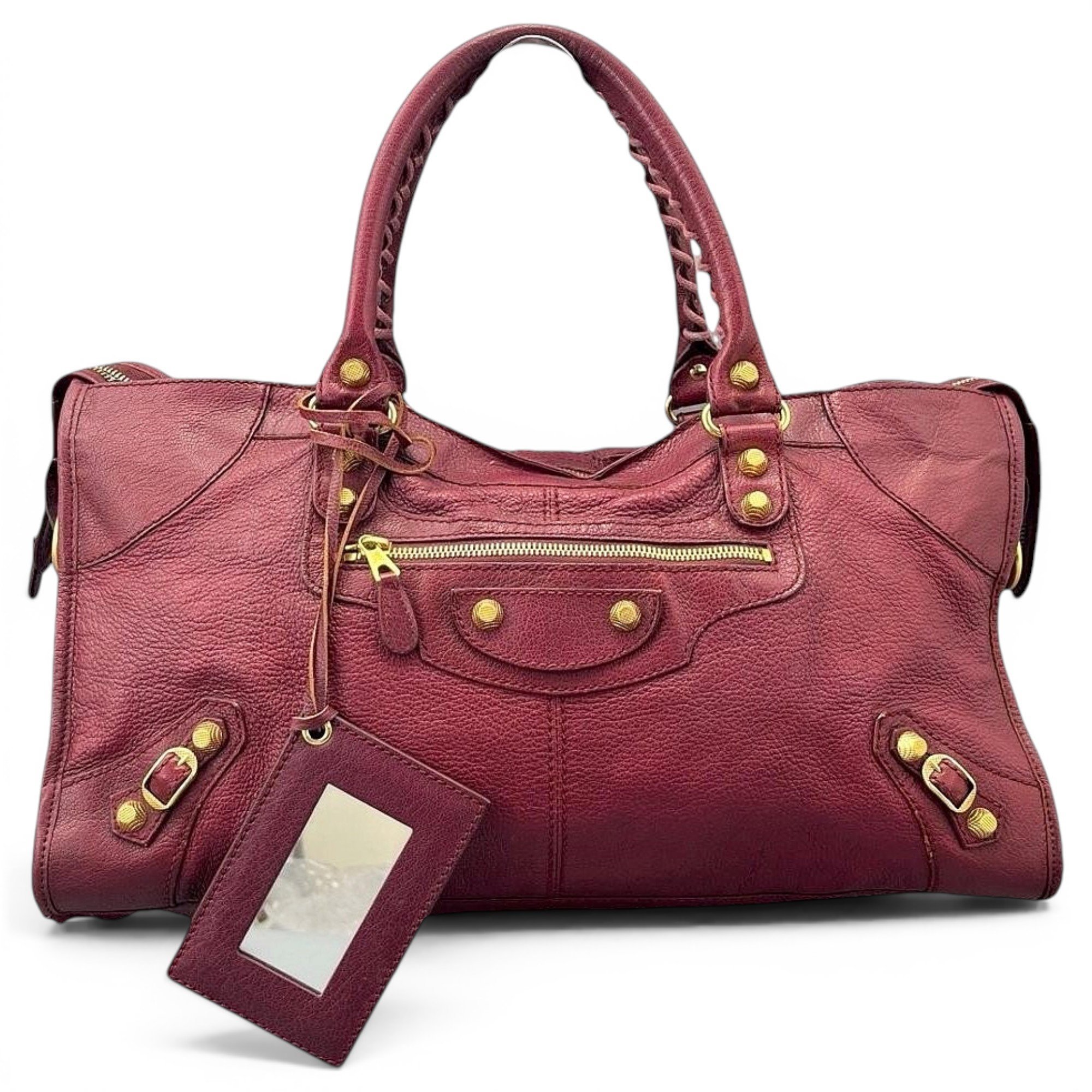 City leather bag
