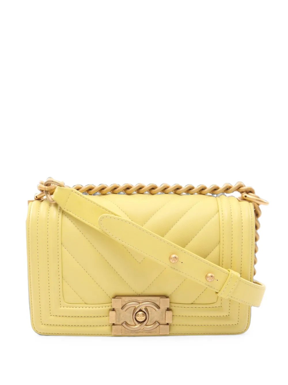 2018 small Boy V-stitch shoulder bag