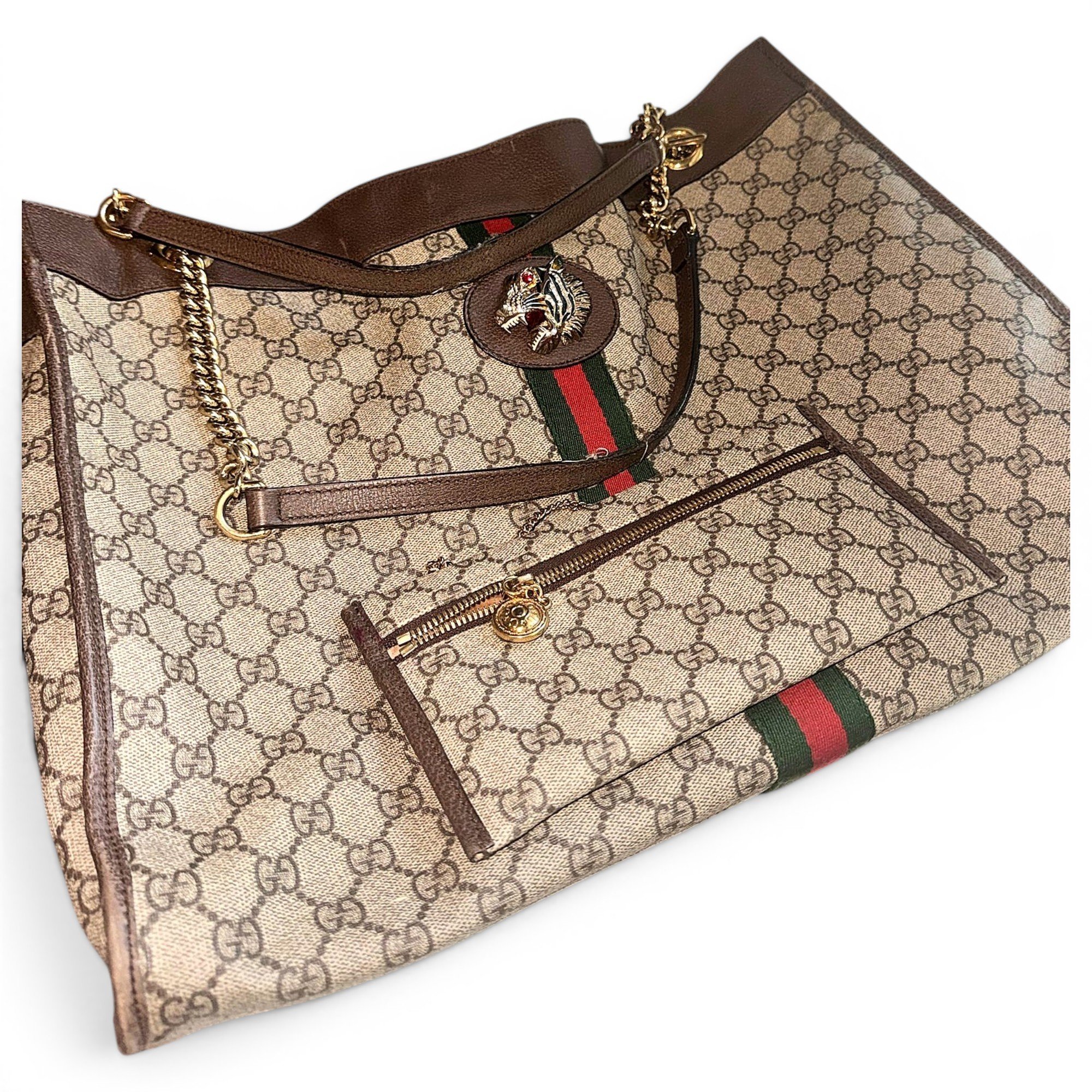 Rajah leather tote