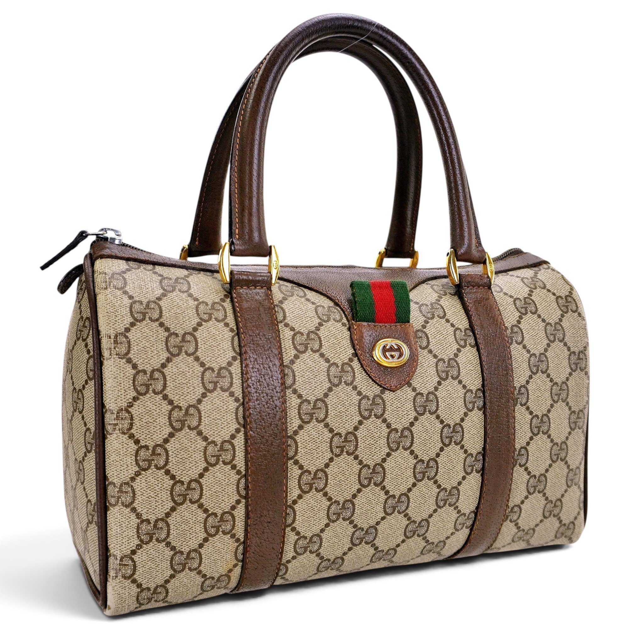 Ophidia Boston leather tote