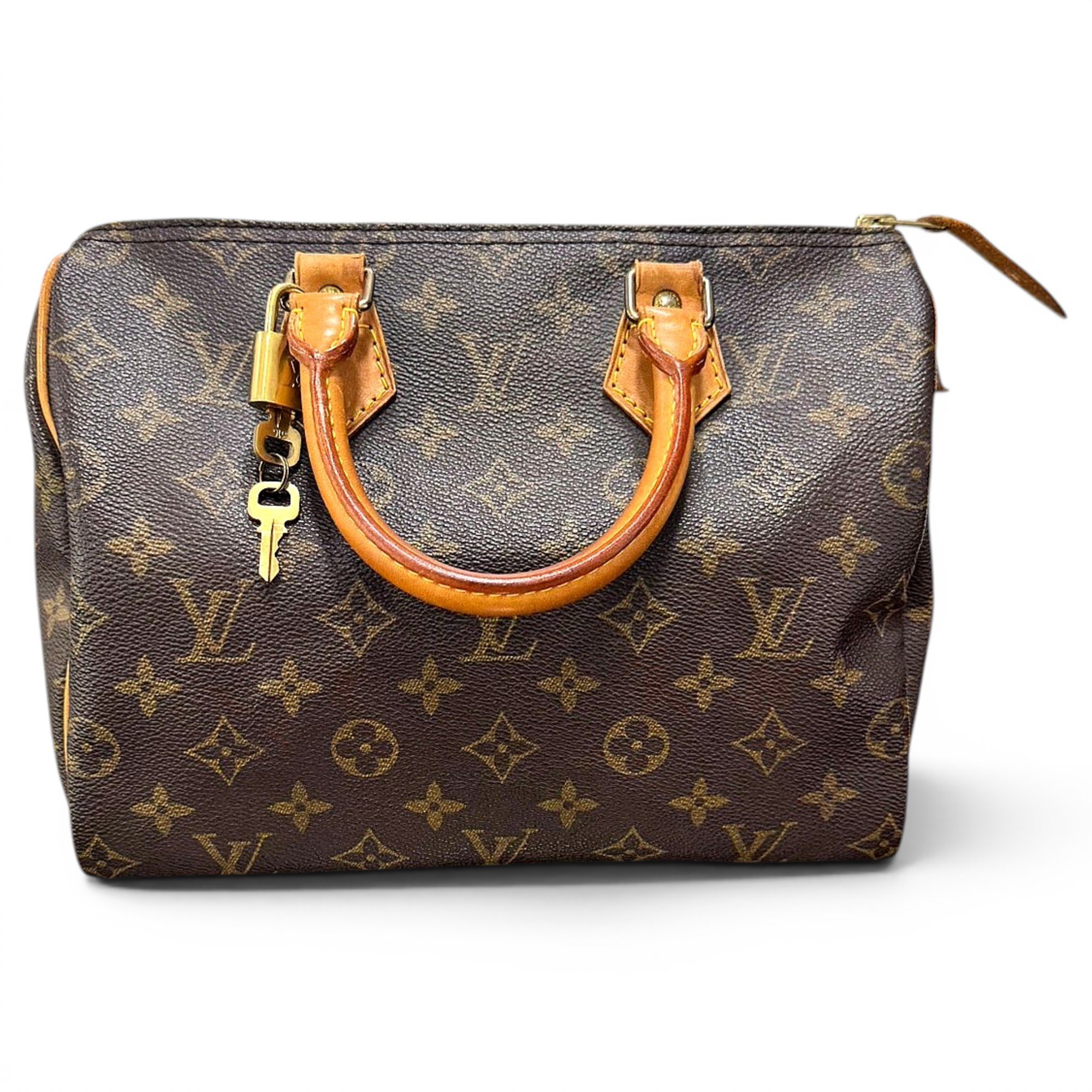 Speedy leather handbag