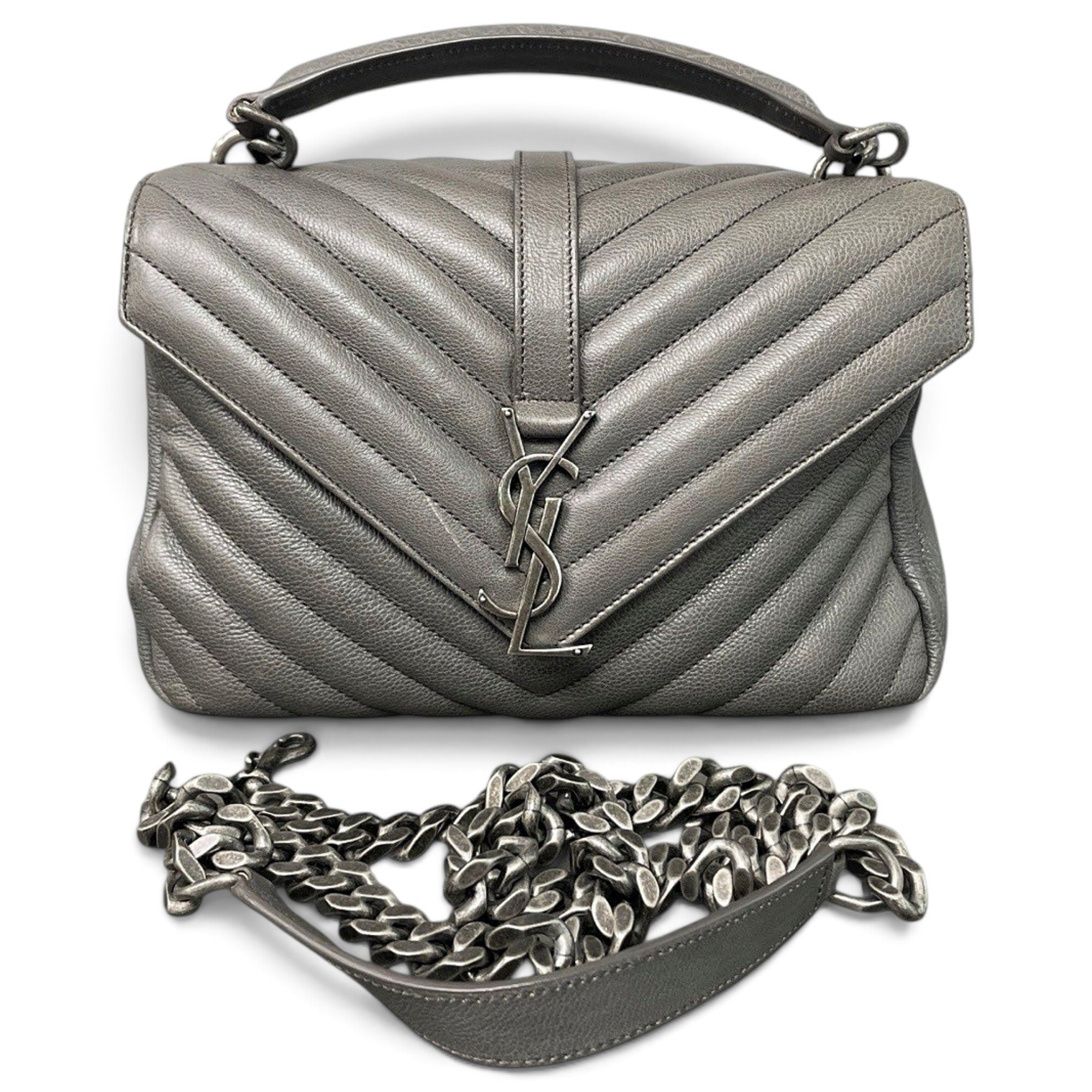 Collége monogramme leather handbag