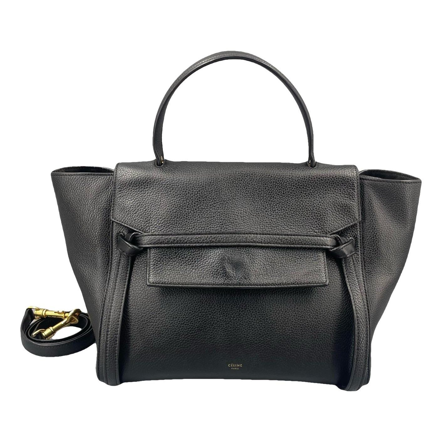Belt leather handbag