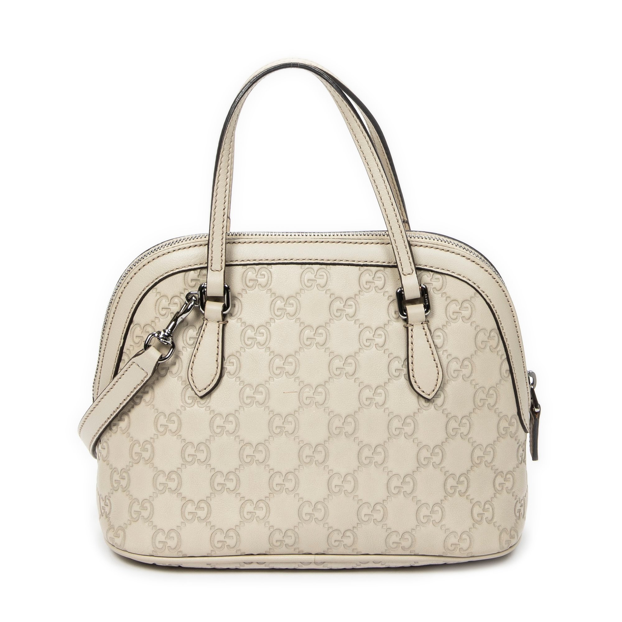 Dôme leather handbag