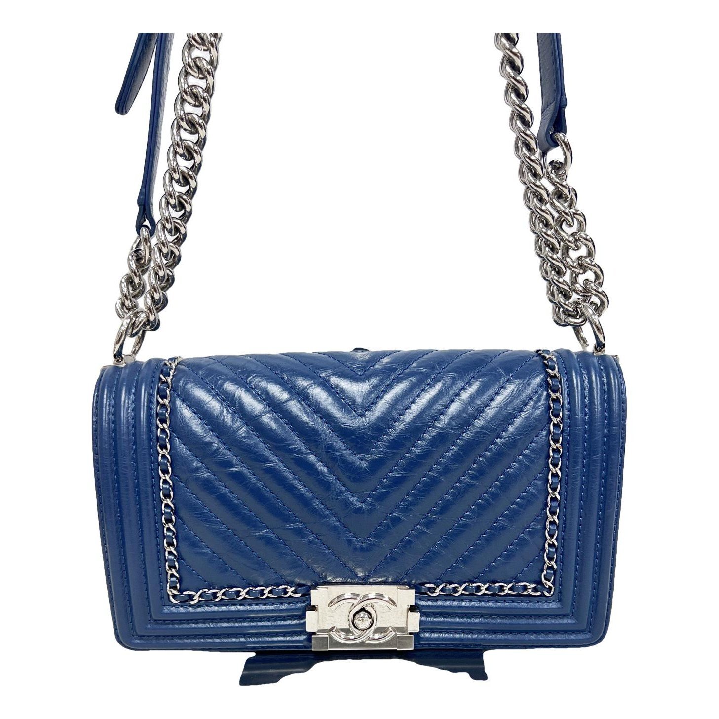 Boy leather crossbody bag