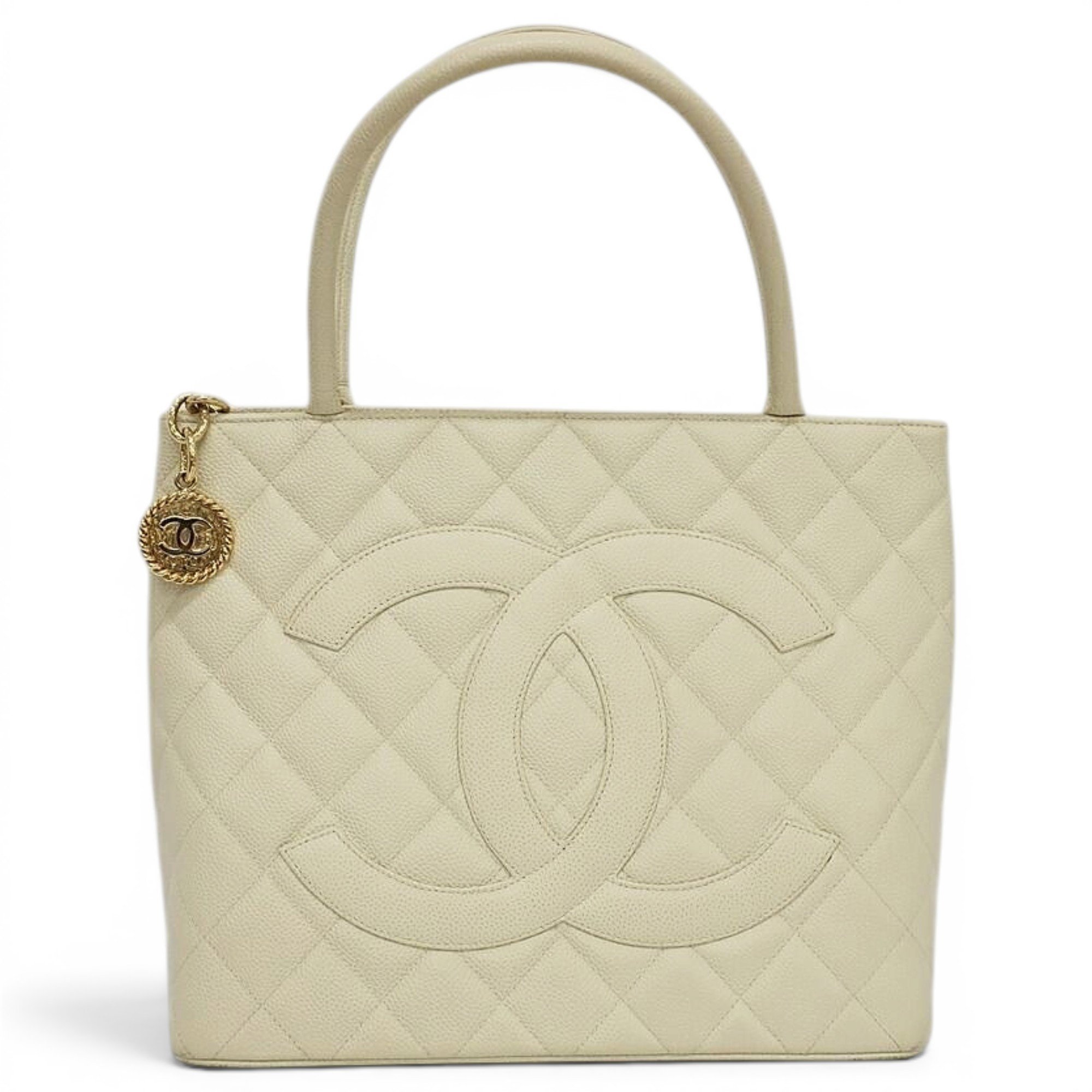 Médaillon leather tote