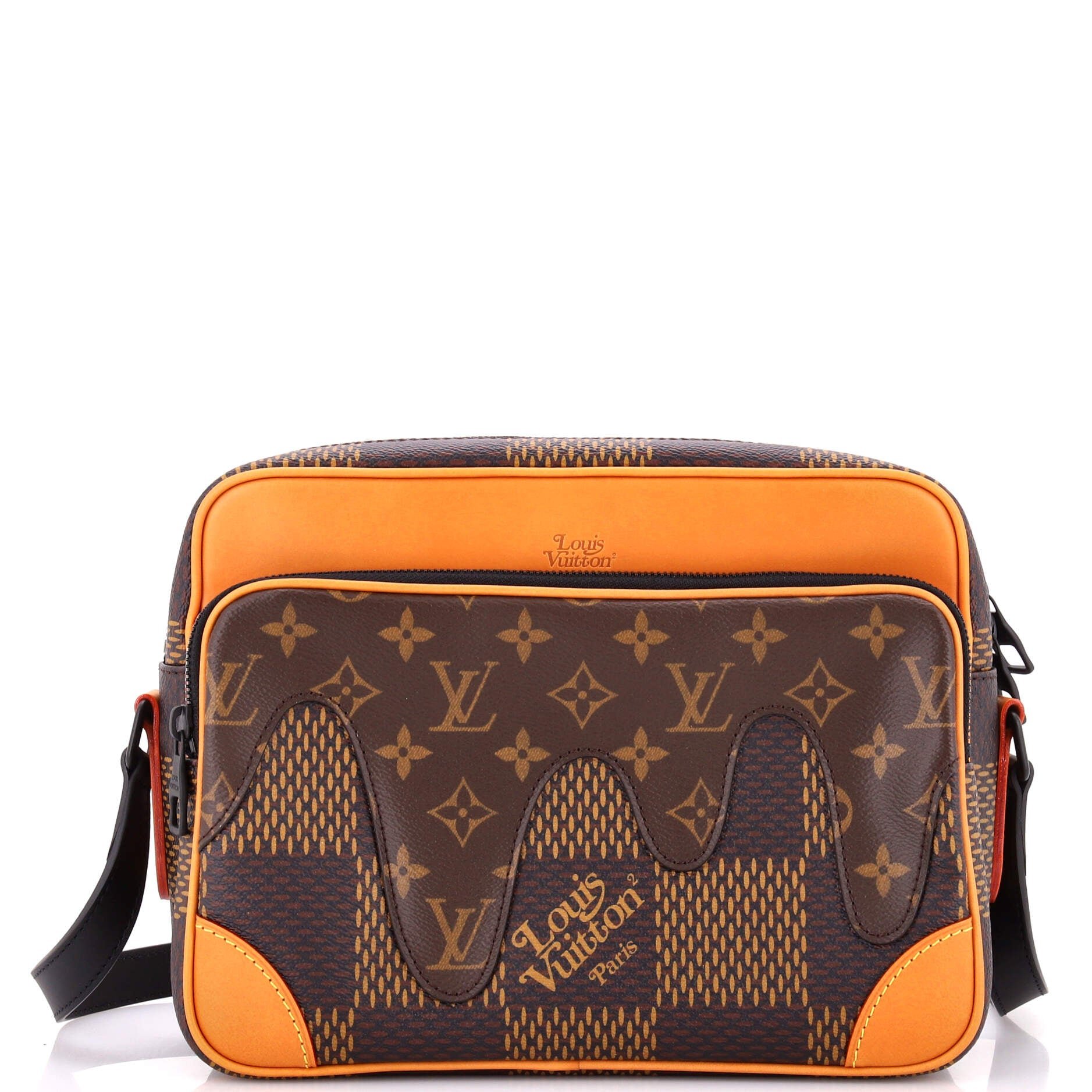Nigo Nil Messenger Bag Limited Edition Giant Damier and Monogram Canvas PM