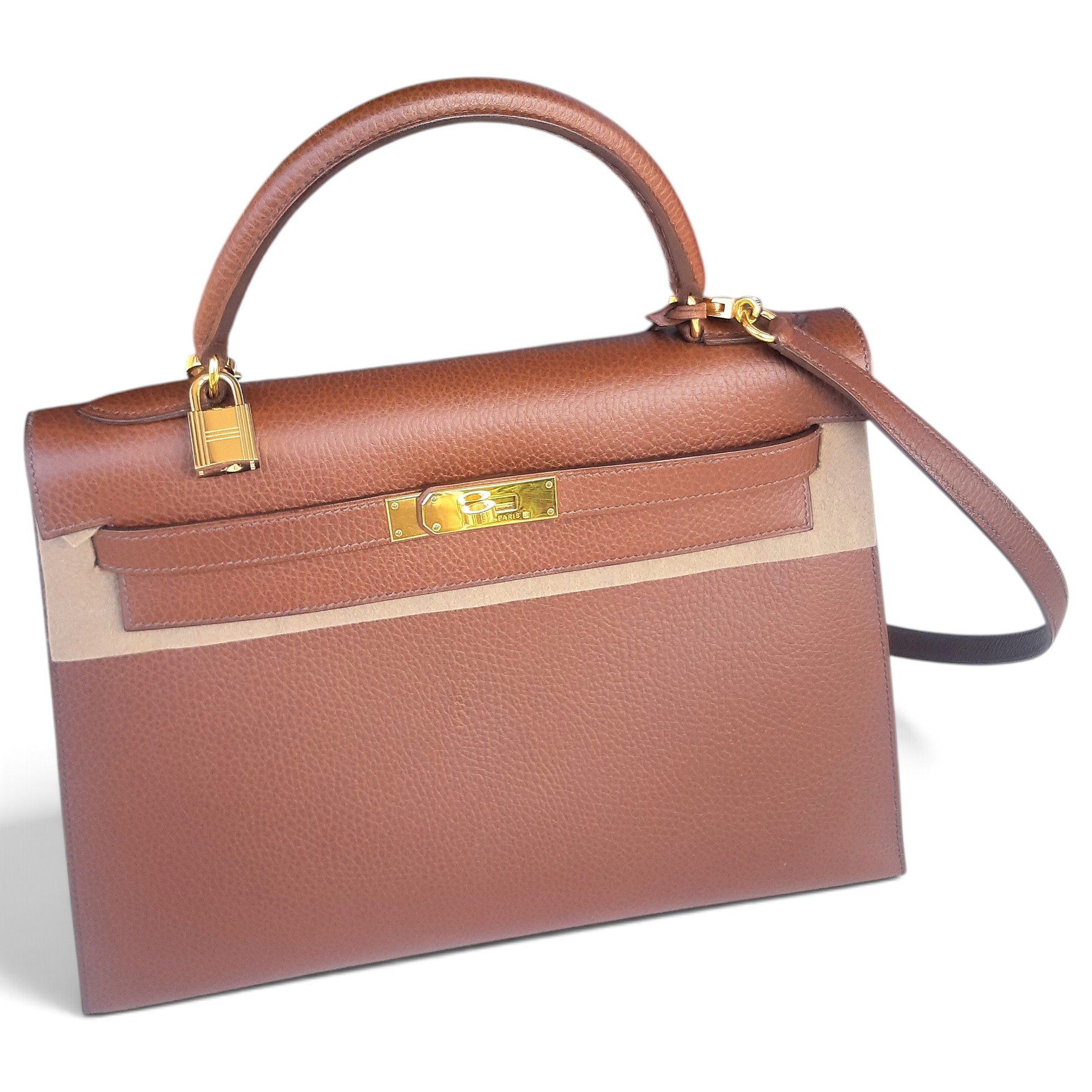 Kelly 32 leather handbag