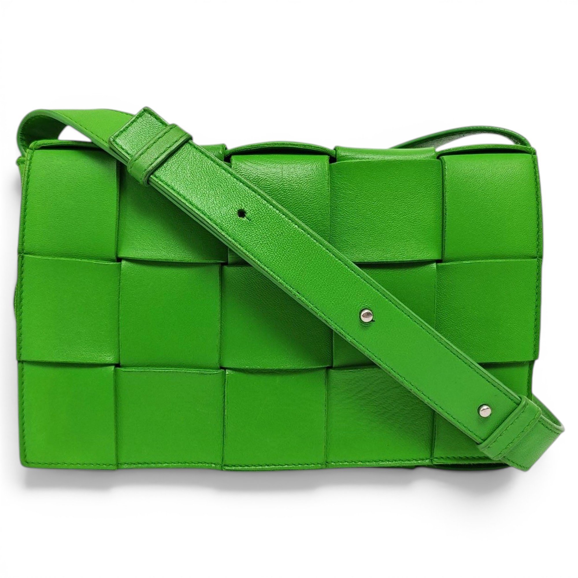 Cassette leather handbag