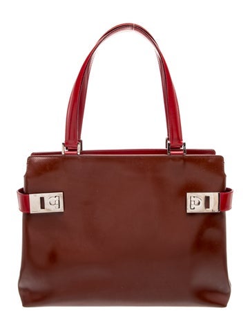 Leather Top Handle Bag
