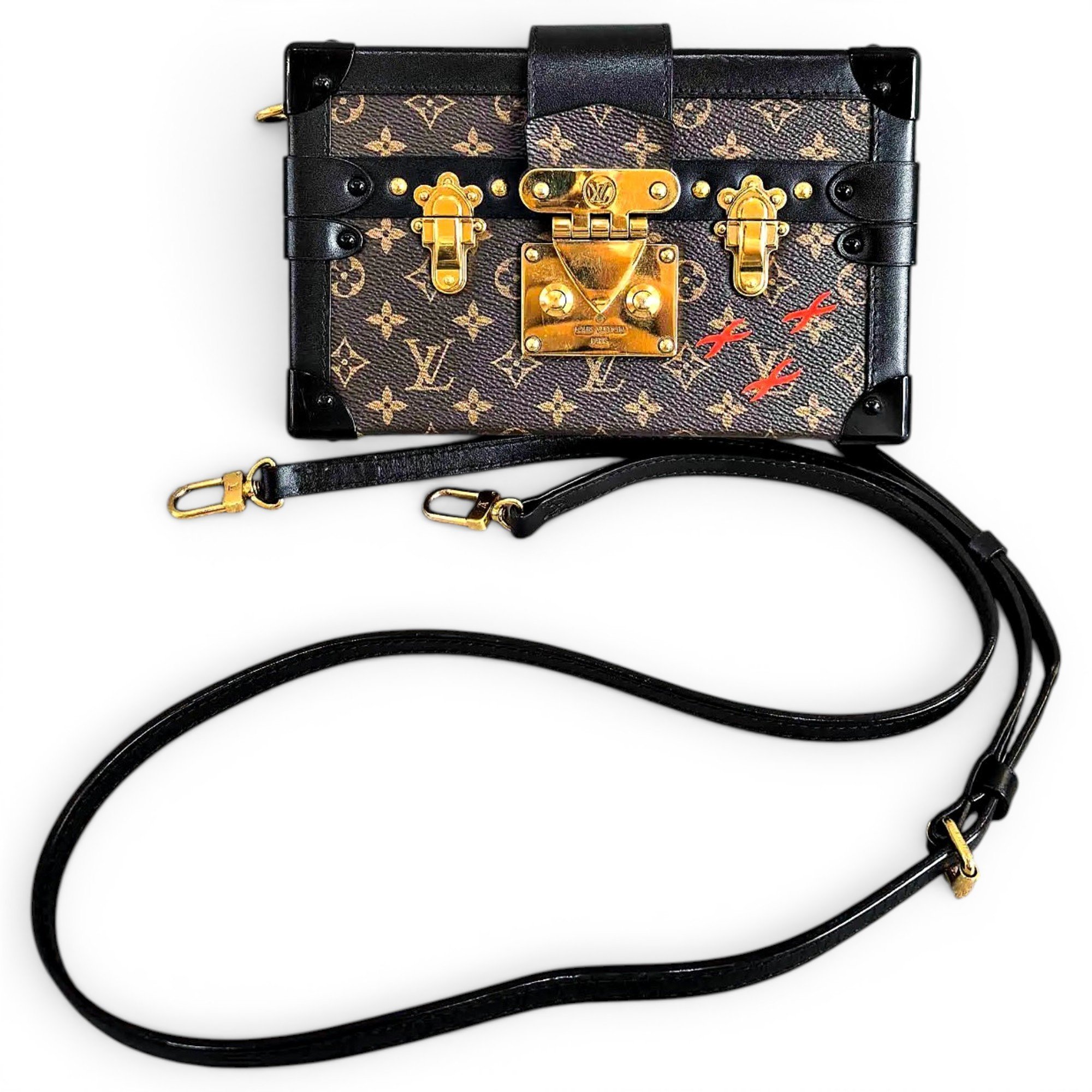 Louis Vuitton Petite Malle leather crossbody bag