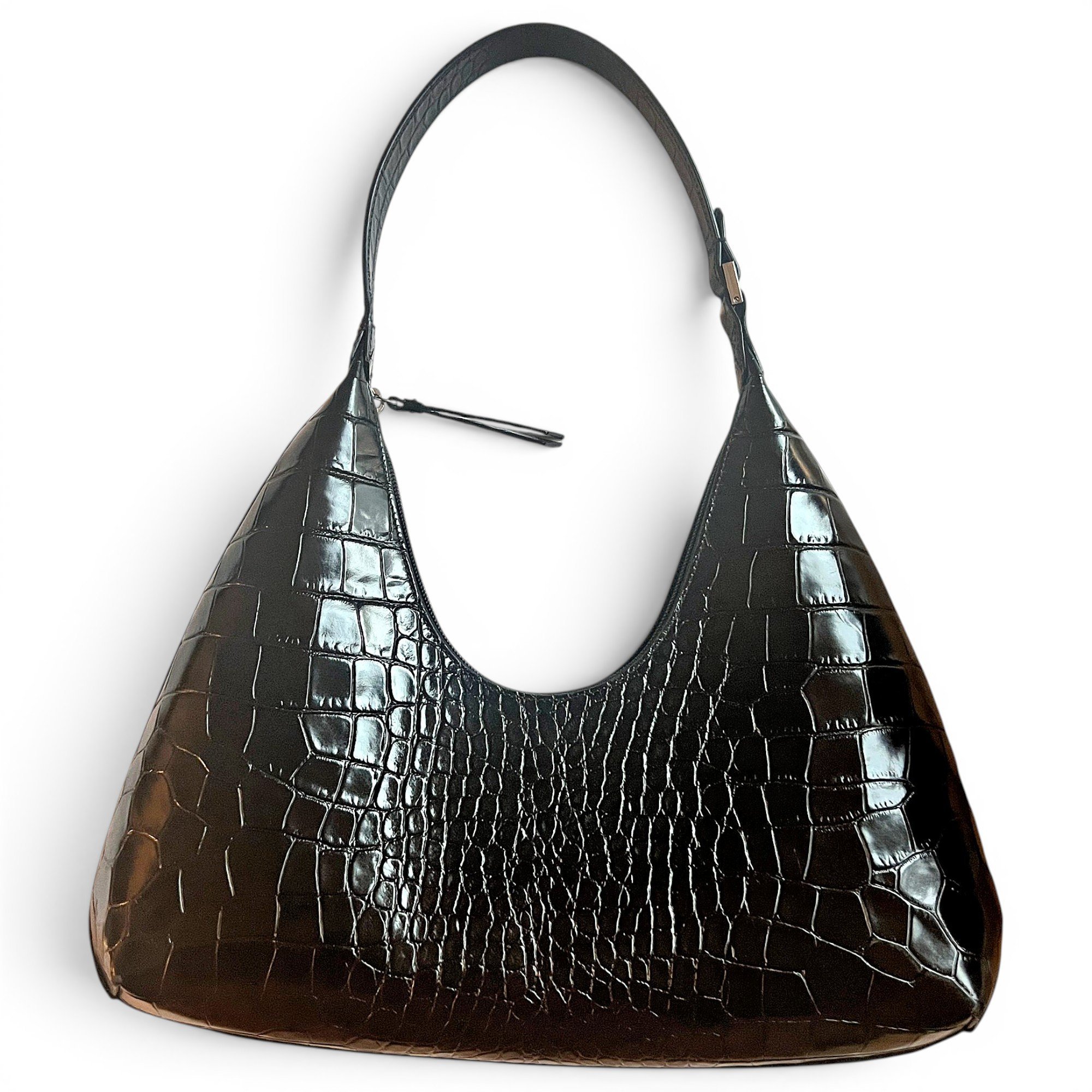 Amber leather handbag