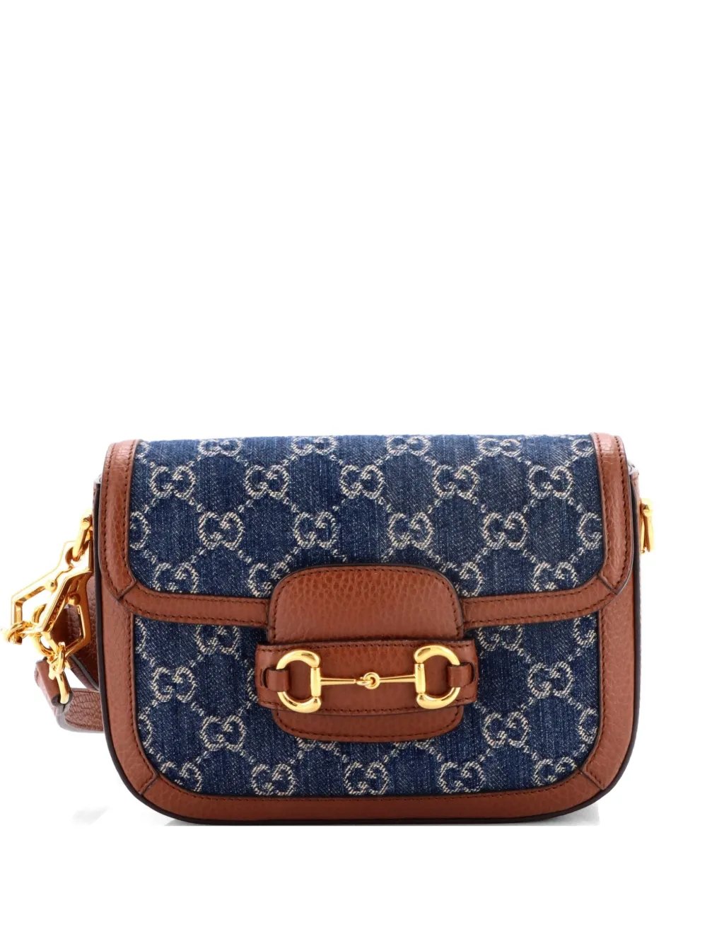 Horsebit 1955 GG Denim Mini shoulder bag