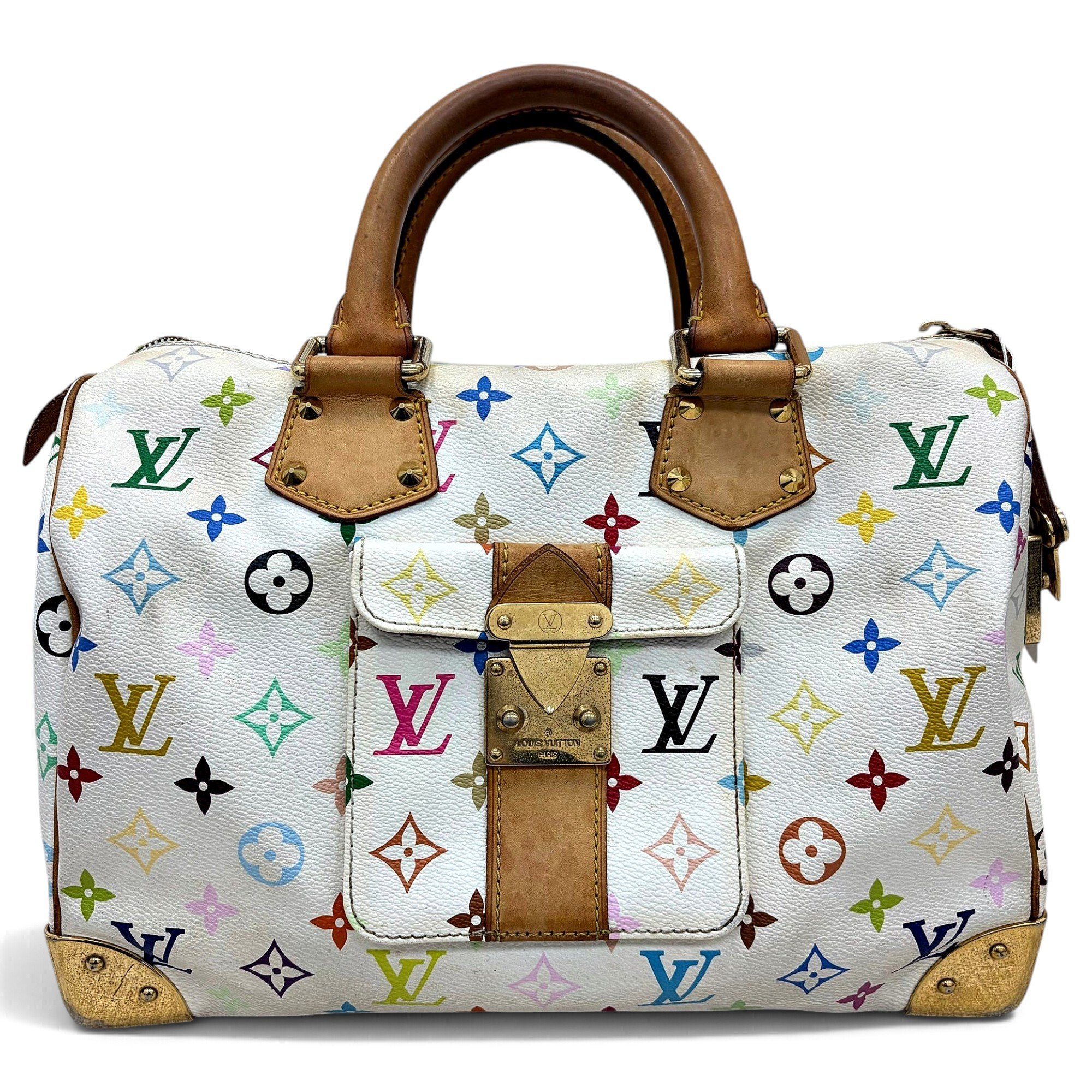 Speedy leather handbag