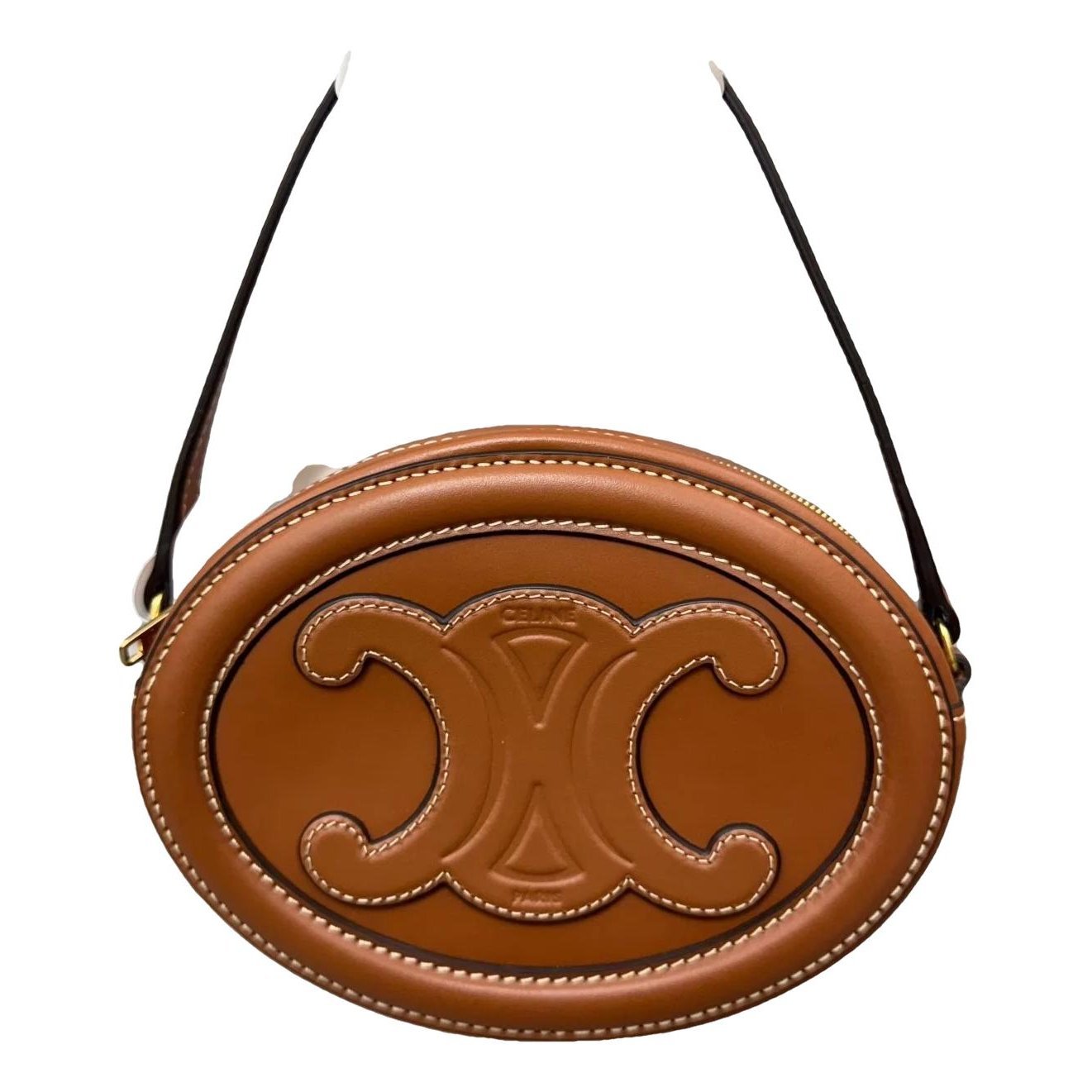 Triomphe leather handbag