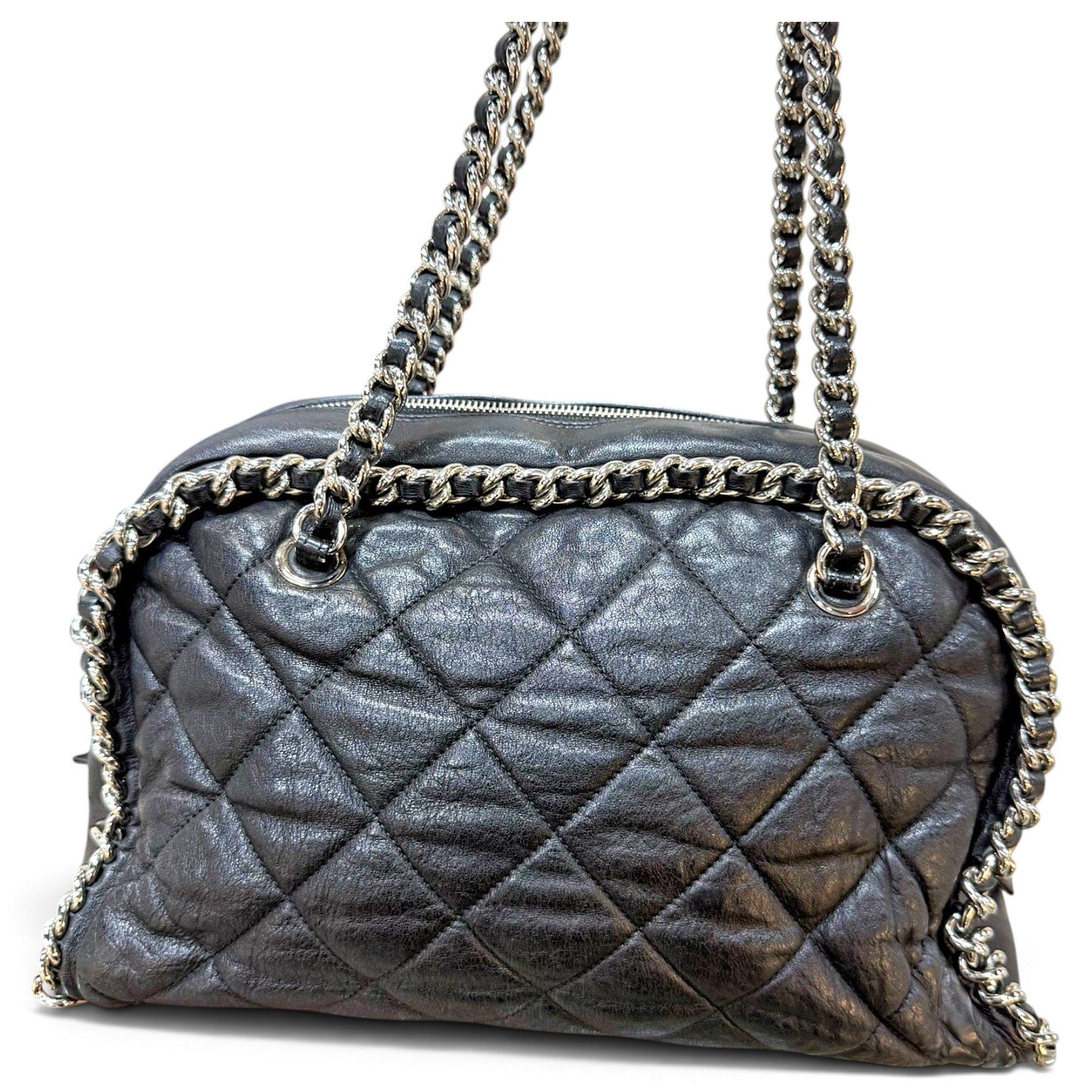 Mademoiselle leather handbag