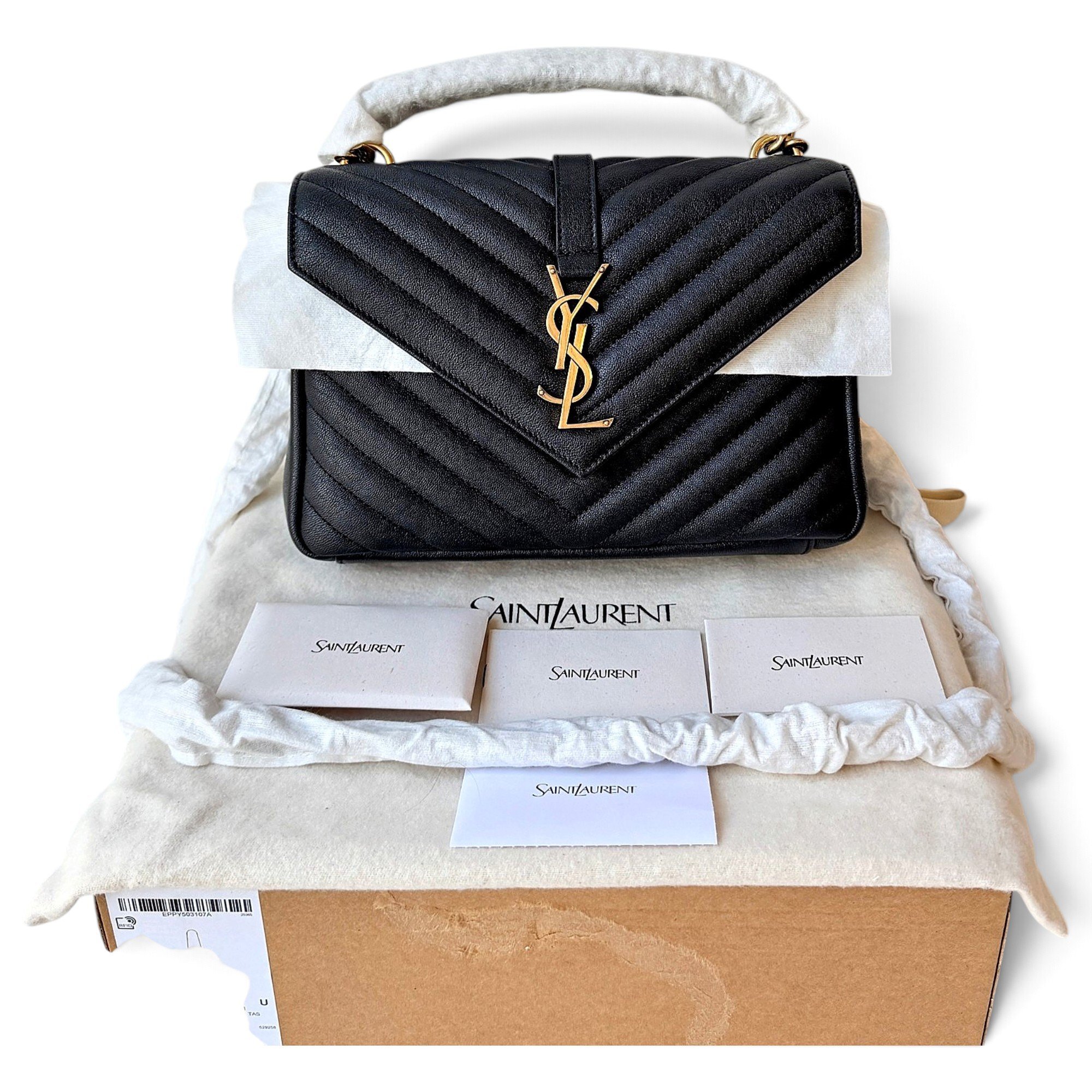 Collége monogramme leather handbag