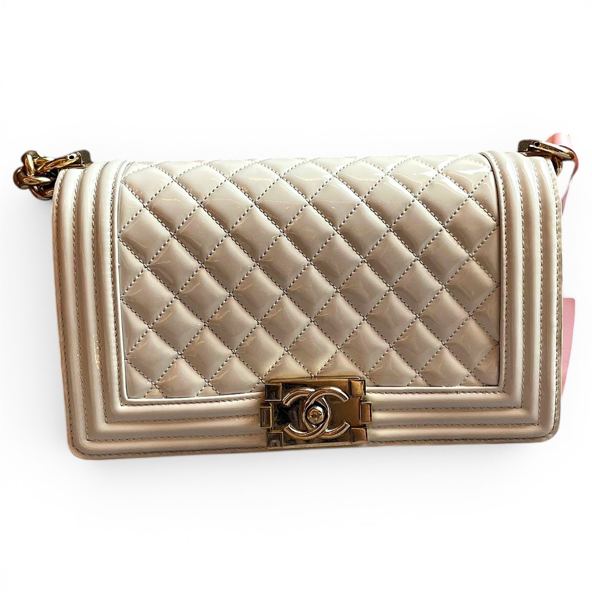 Boy patent leather crossbody bag