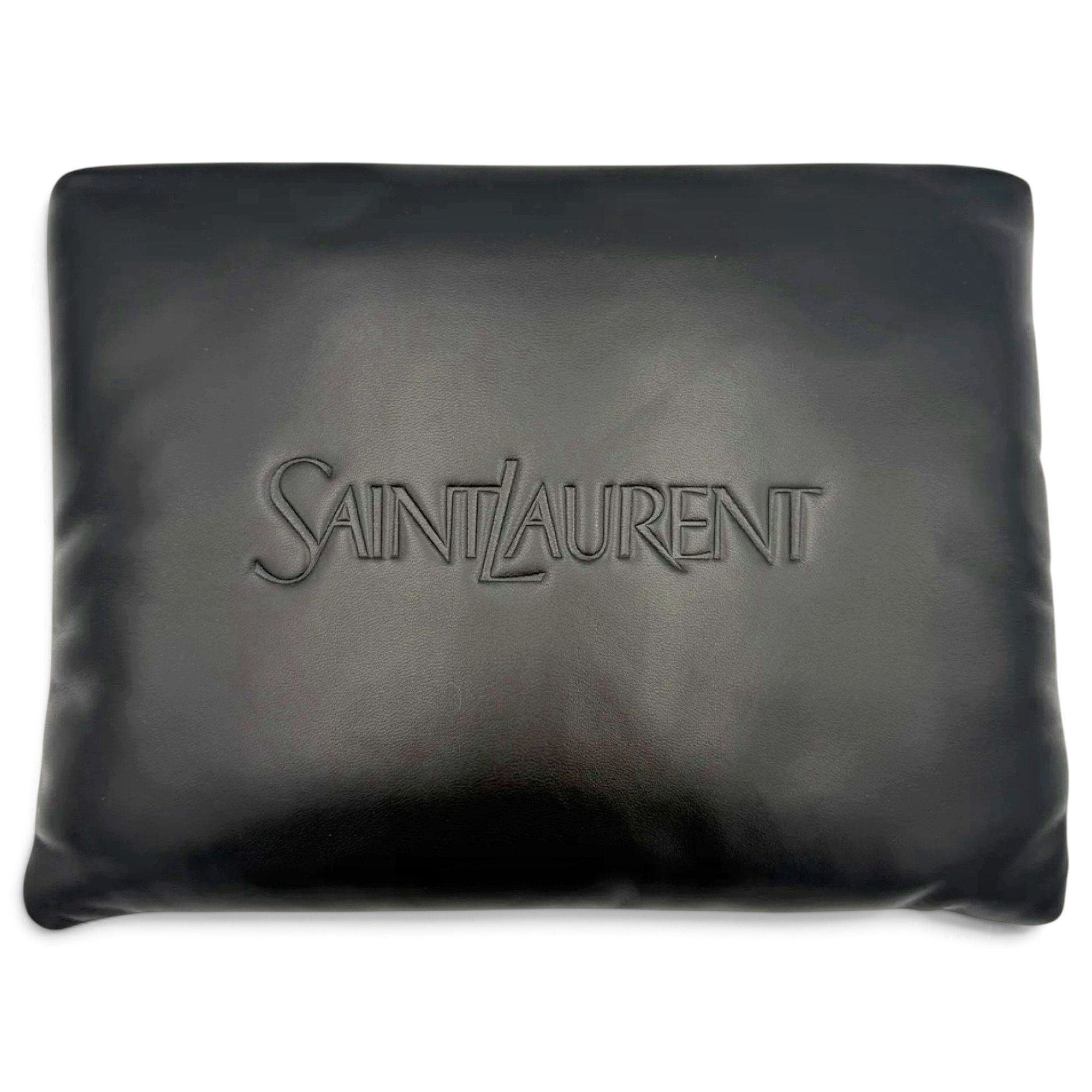 Leather clutch bag