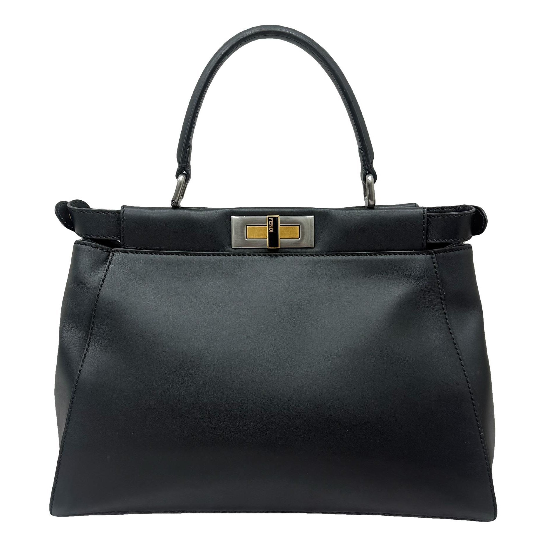 Peekaboo leather handbag