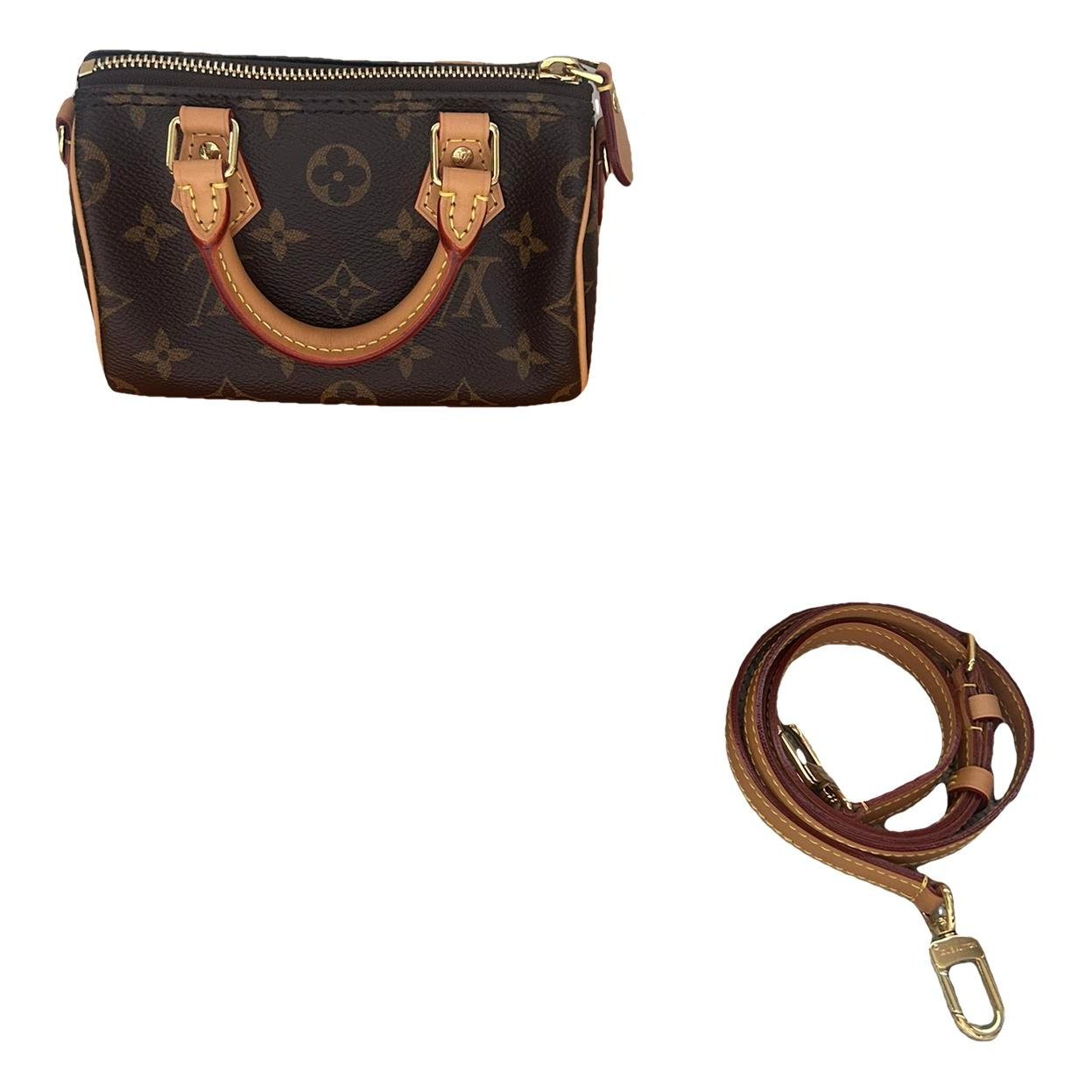 Louis Vuitton Nano Speedy / Mini HL leather crossbody bag