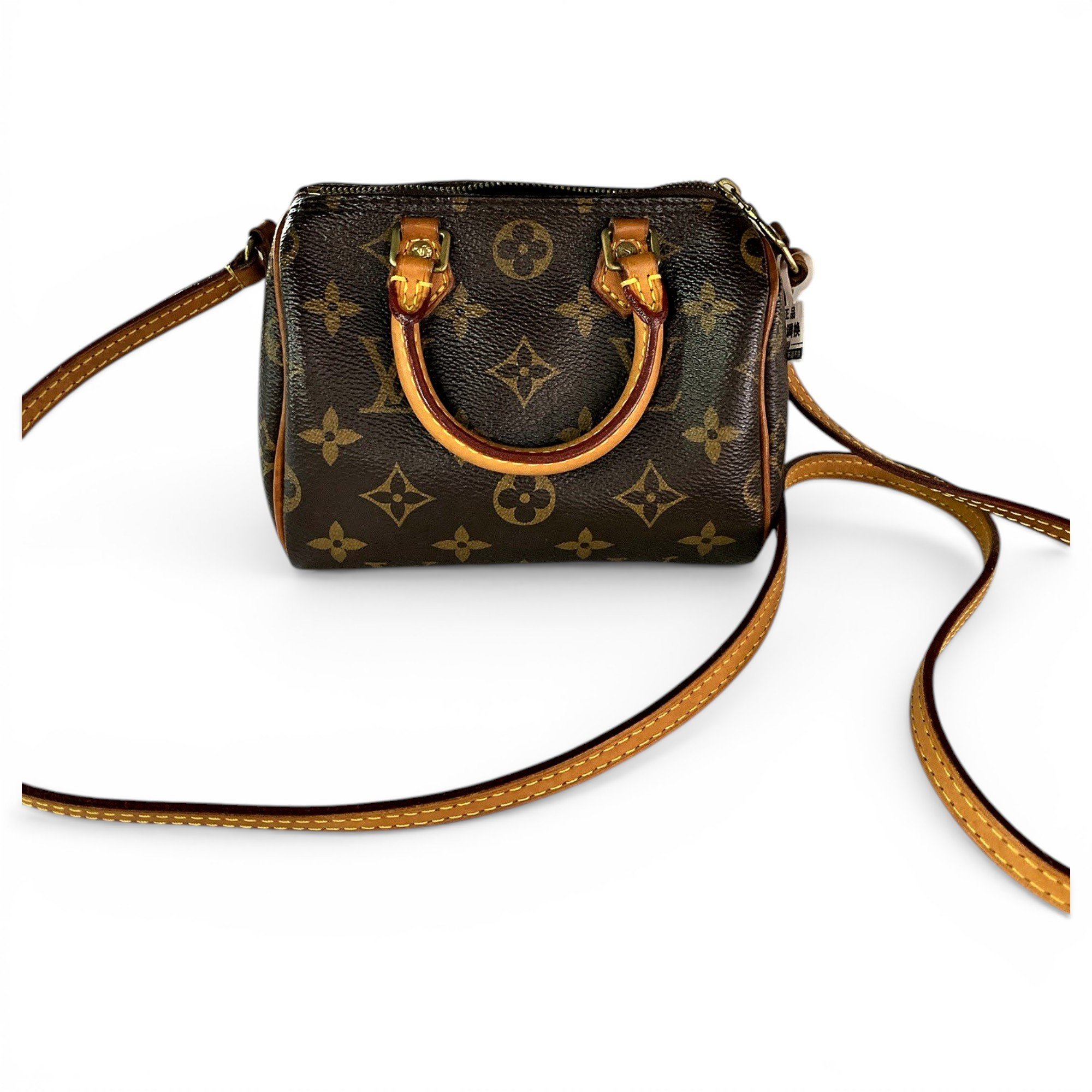 Louis Vuitton Nano Speedy / Mini HL leather handbag