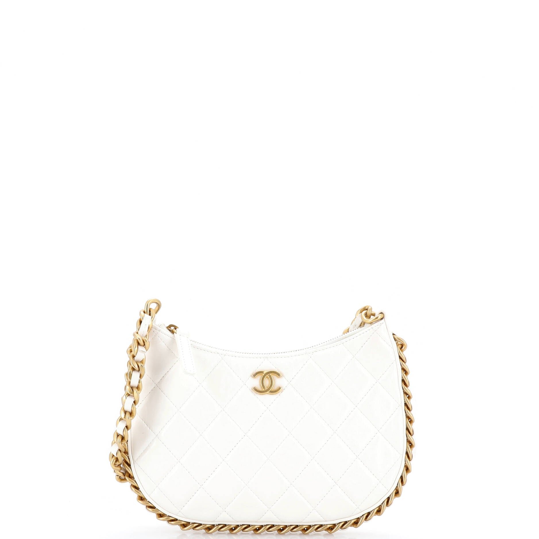CC Chain Around Hobo Quilted Lambskin