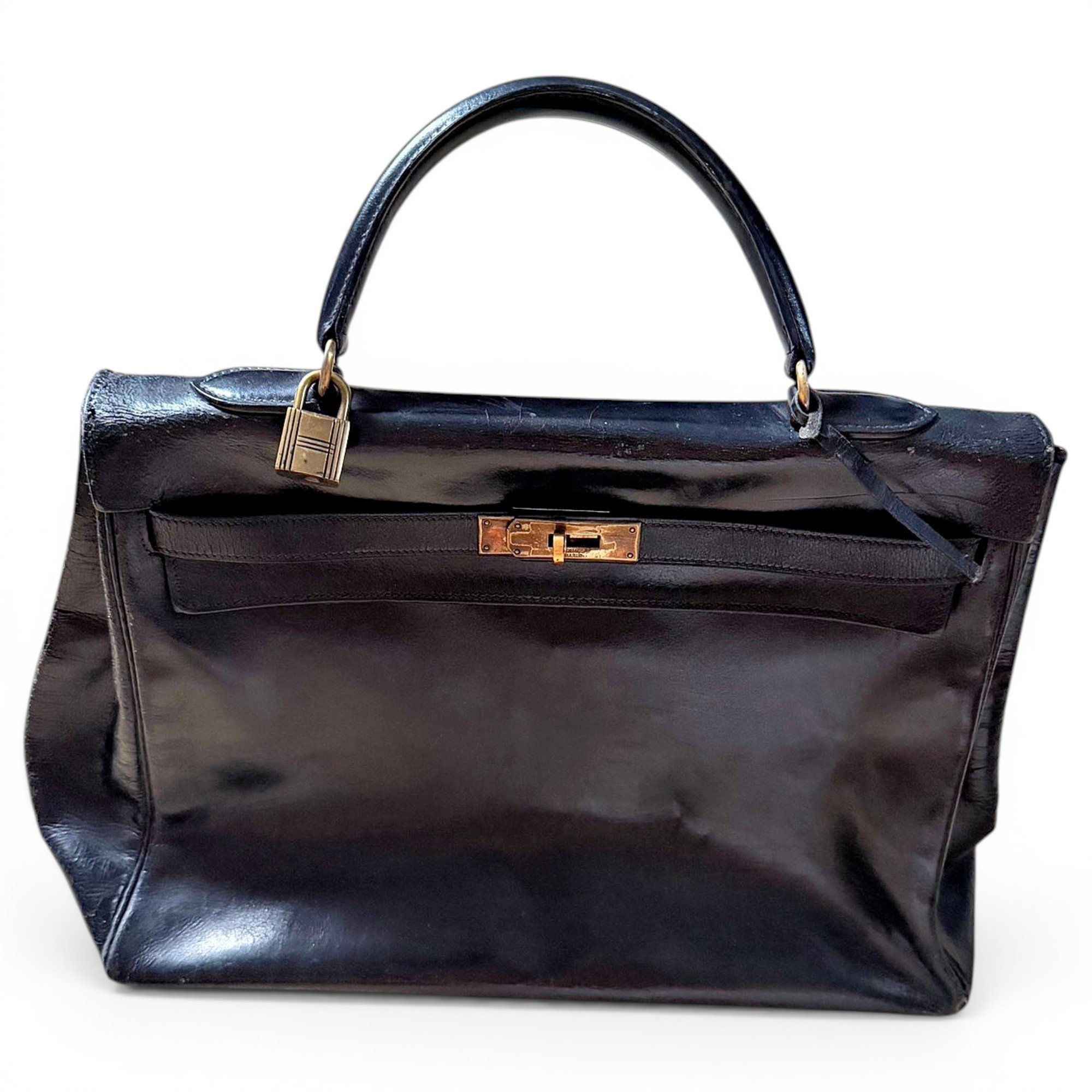 Hermes Kelly 35 Handbag Black