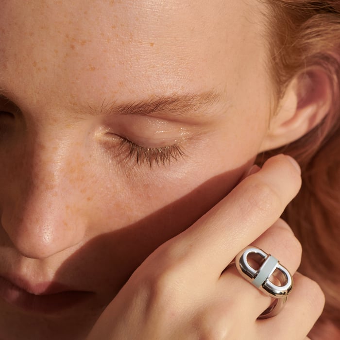 Bleu Lin Maillon Ring