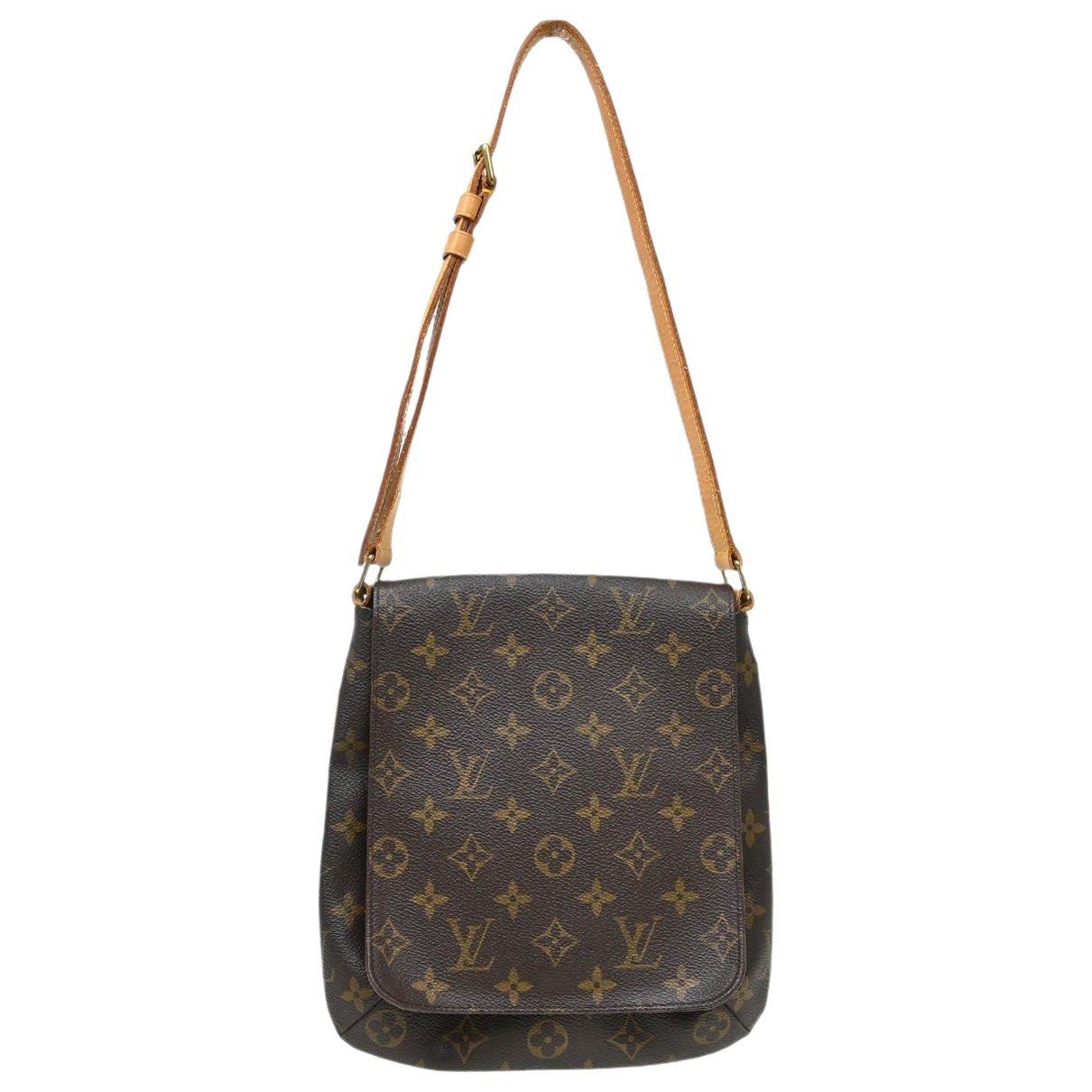 Musette cloth handbag