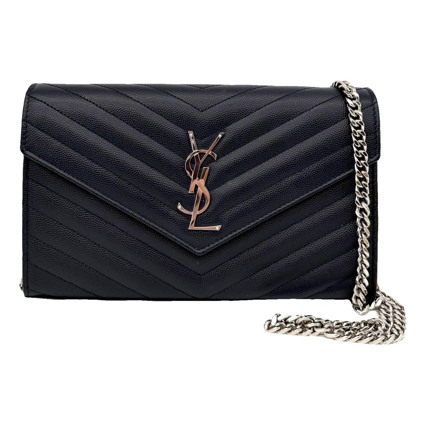 Portefeuille enveloppe leather crossbody bag