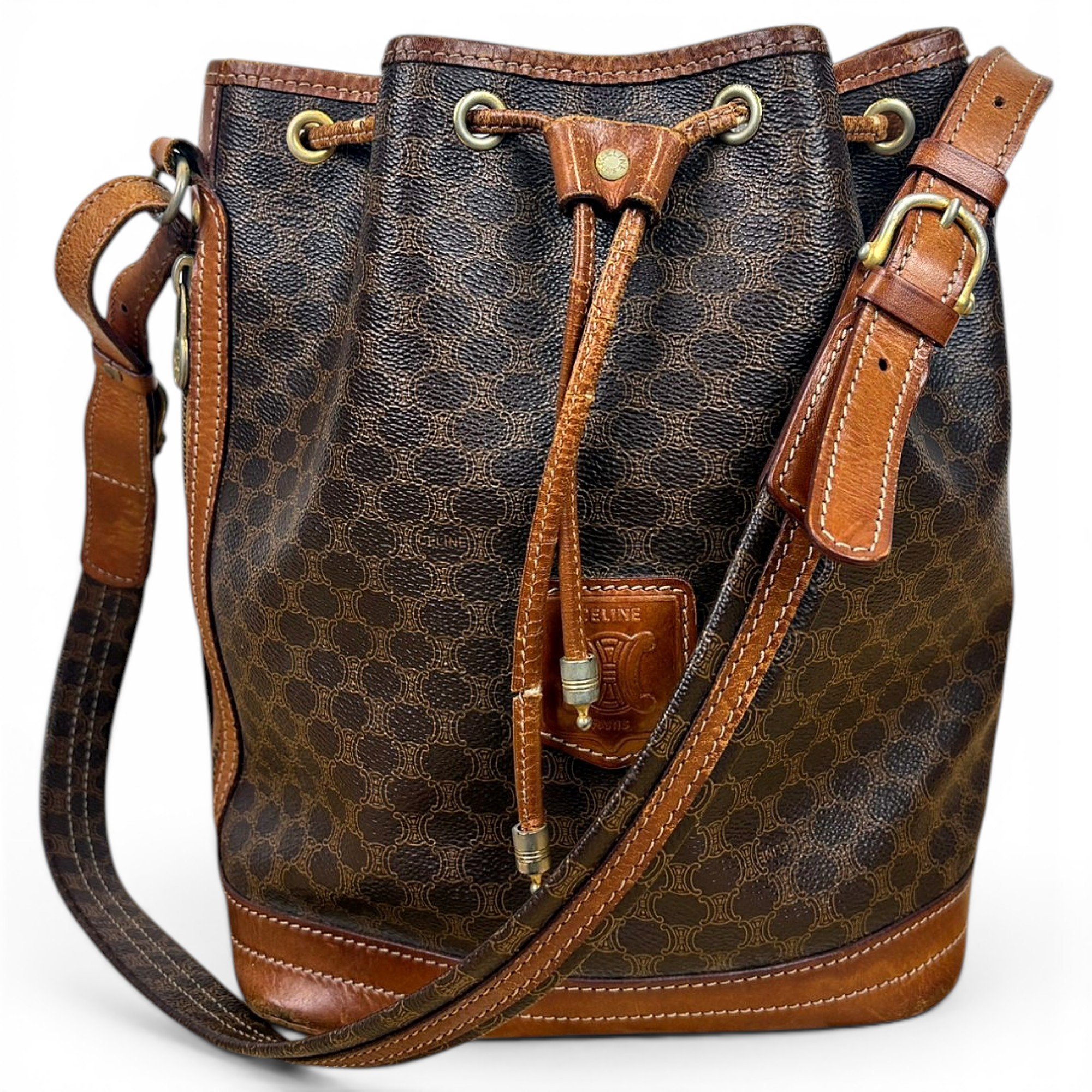 SAC SEAU leather handbag
