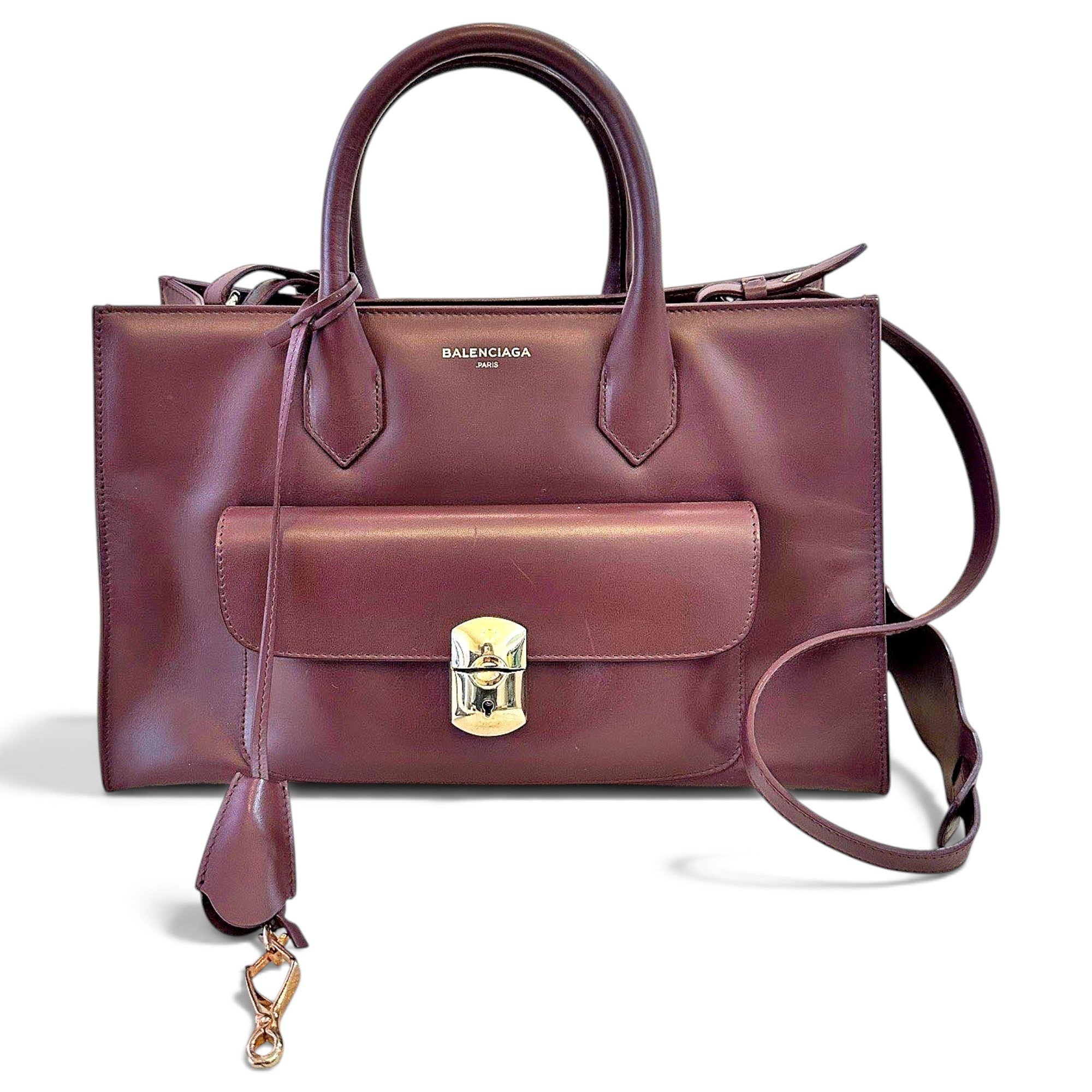 Balenciaga Padlock leather handbag