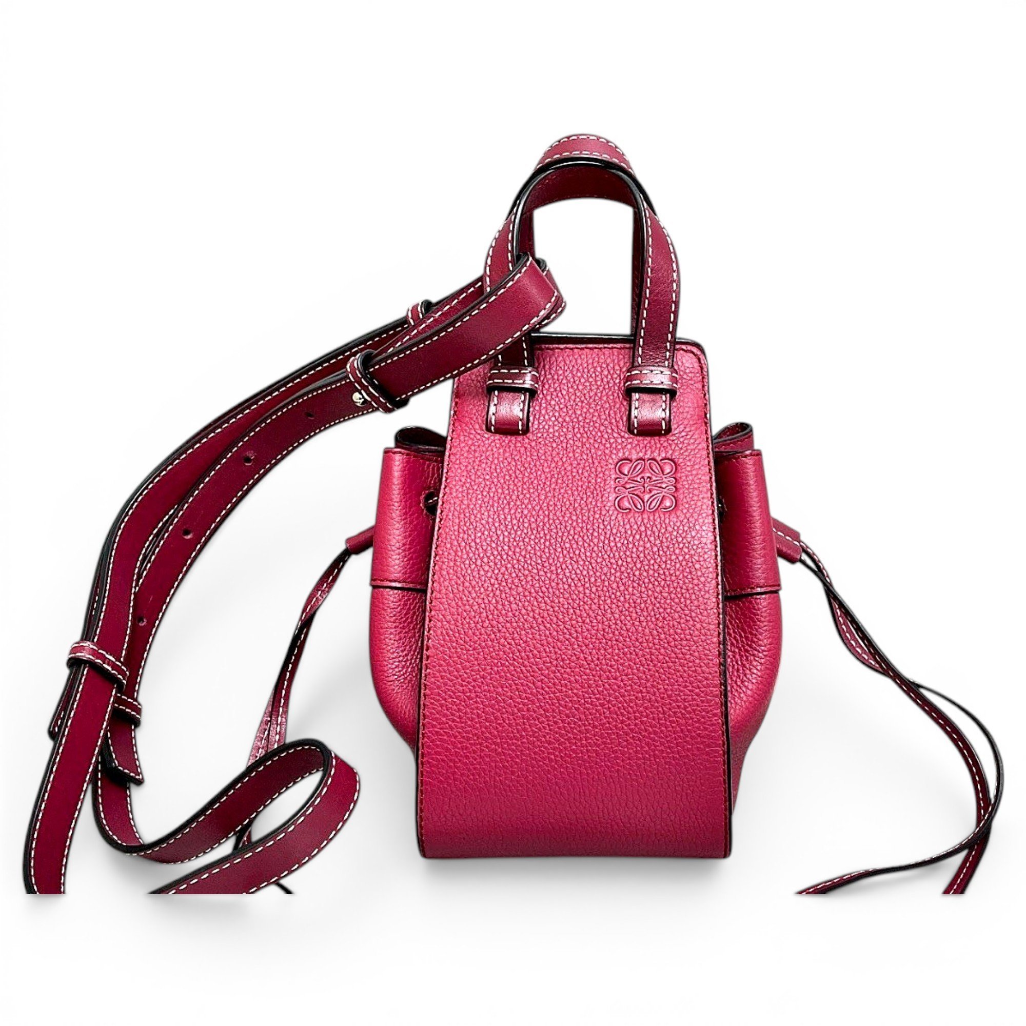 Hammock leather handbag