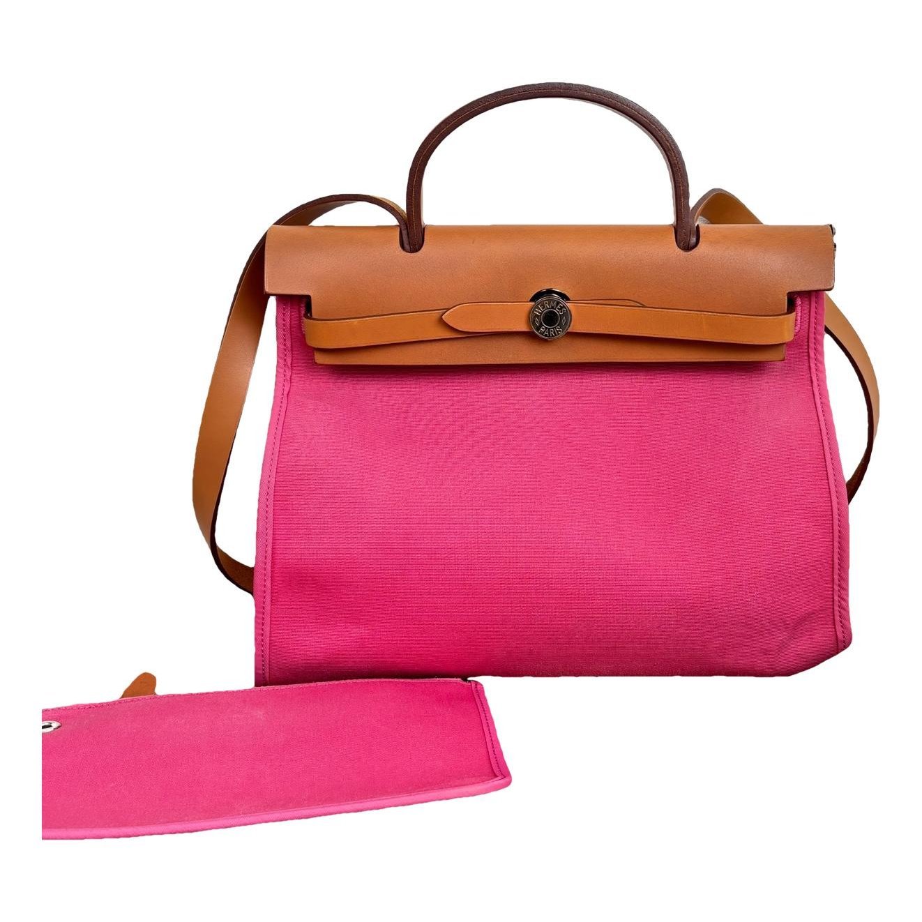 Hermes Herbag Handbag Pink