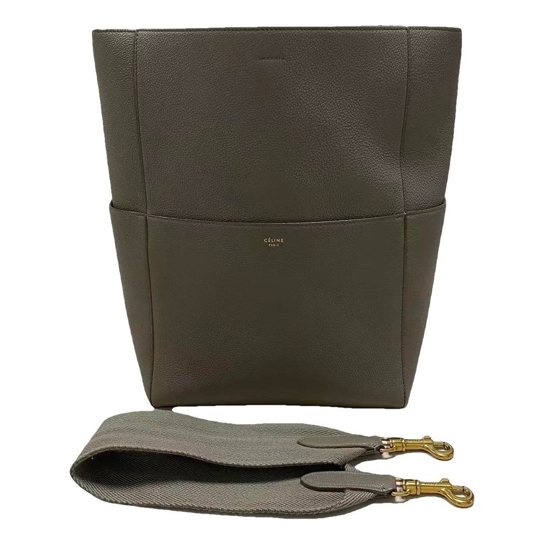 Seau Sangle leather tote