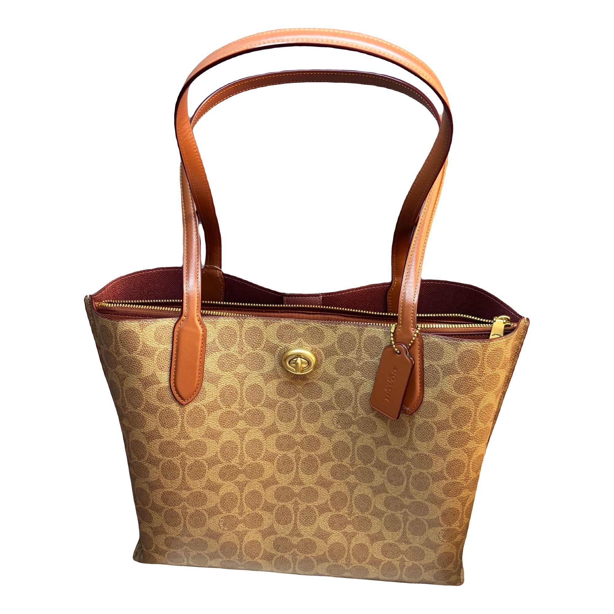 CITY ZIP TOTE leather tote